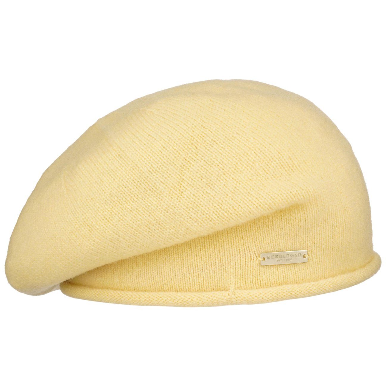 Seeberger Strickmütze (1-St) Baskenmütze Oversize
