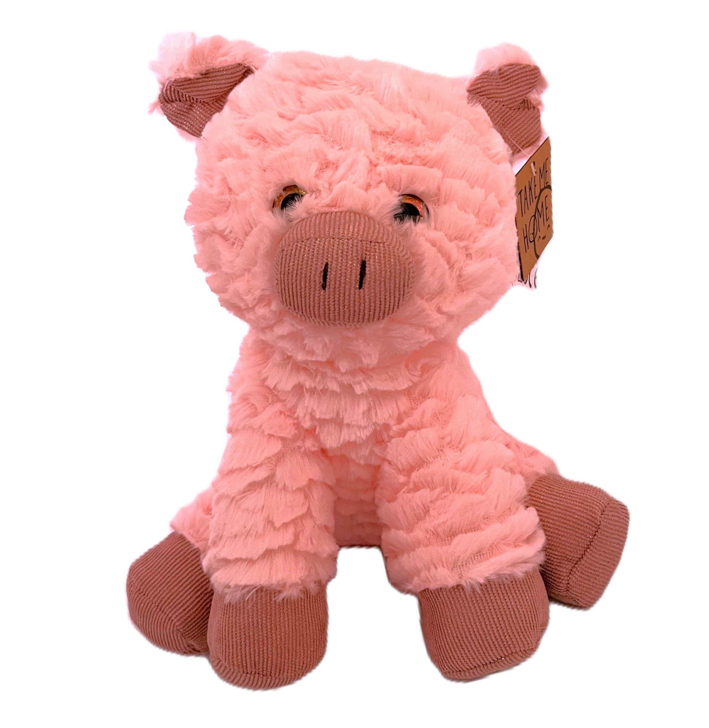 Van Manen Plüschfigur Plüsch Ferkel Schweinchen Stofftier Rosa 27 cm, Rosa