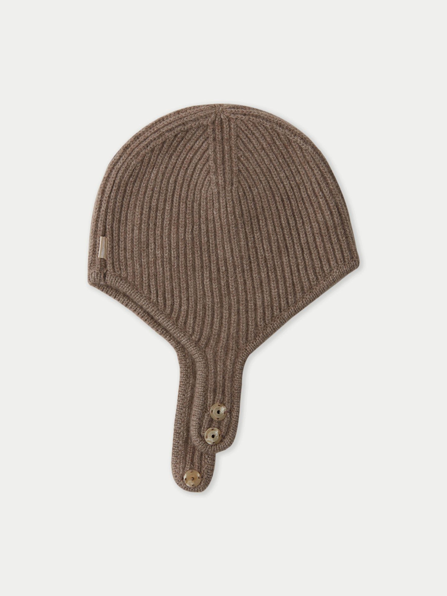 GOBI Cashmere Beanie Gestrickte Kaschmir Aviator-Mütze