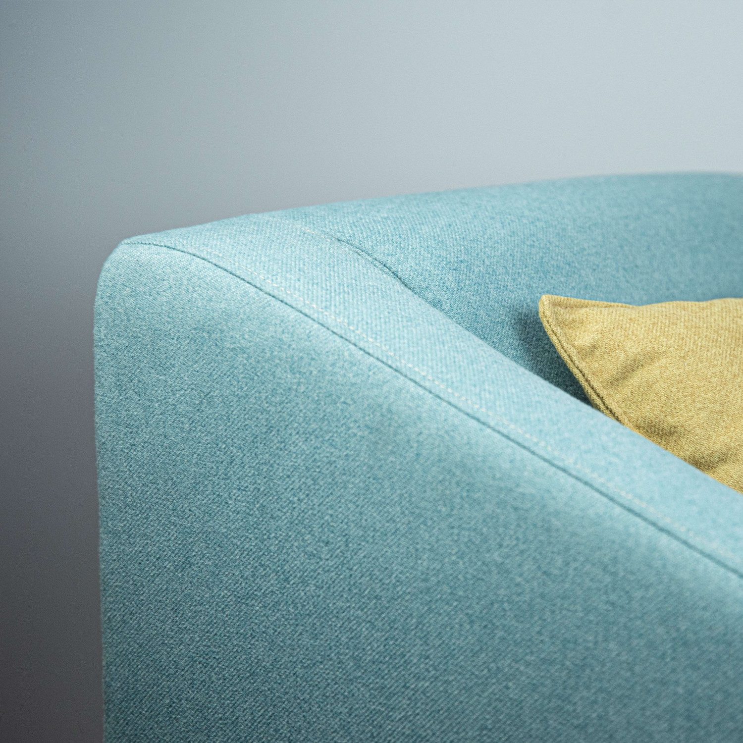 novely® Stoff exquisit CALMI Melierter Polsterstoff Woll-Optik, Schwer Entzündbar, Kuschelweich, Pflegeleicht, Meterware, 1lfm