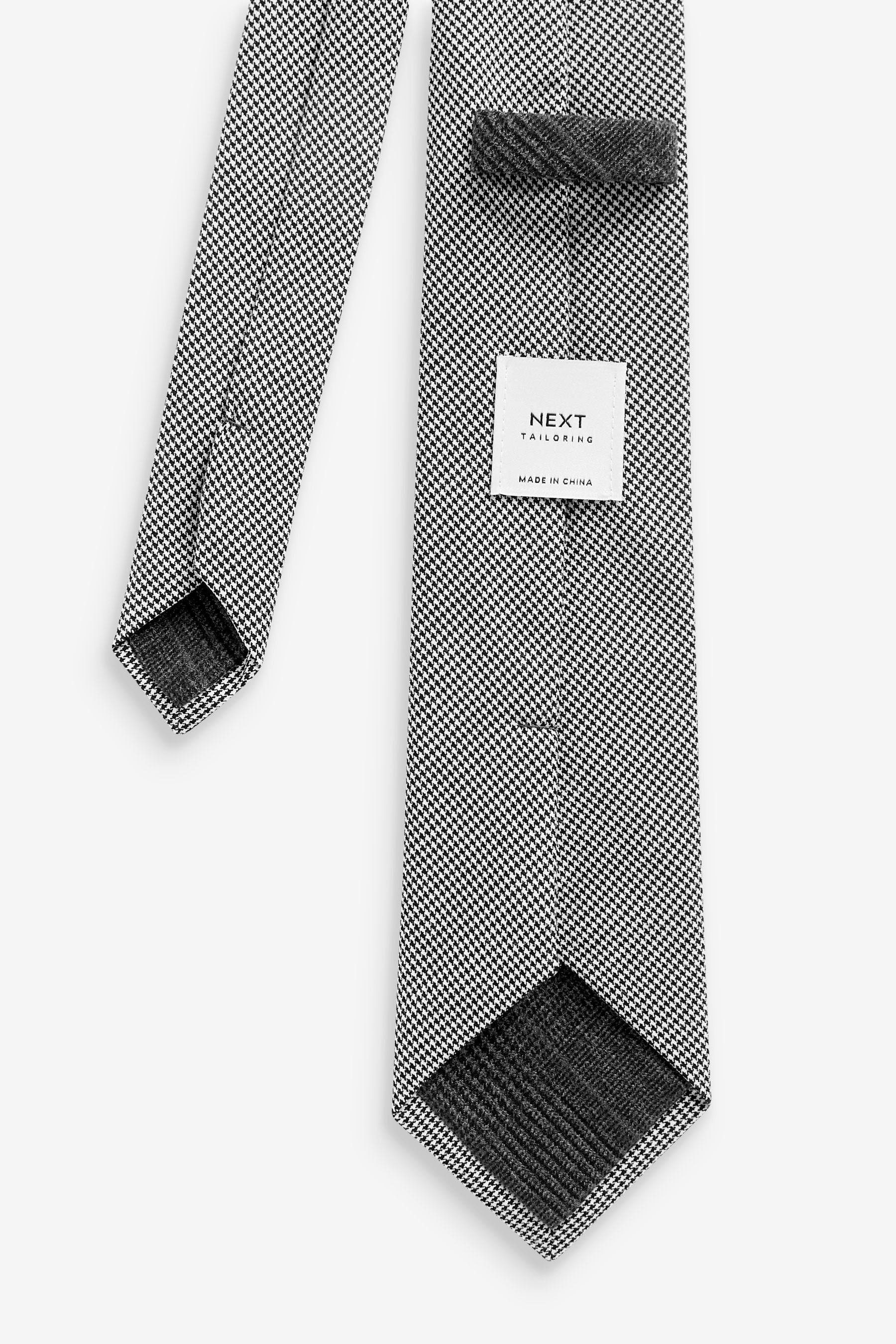 Strukturierte Leinengemisch (1-St) Krawatte aus Krawatte Next