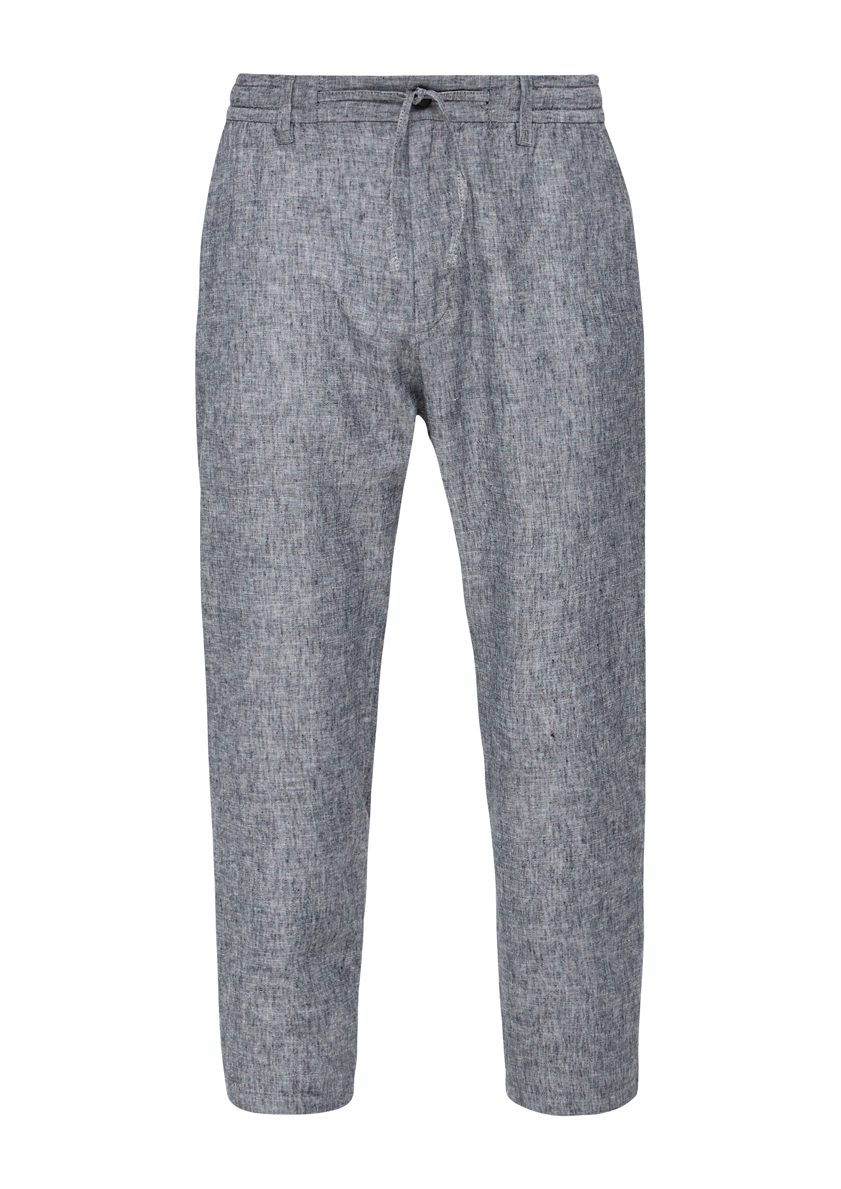 Jogger Stoffhose Leinenmix aus s.Oliver navy Relaxed: