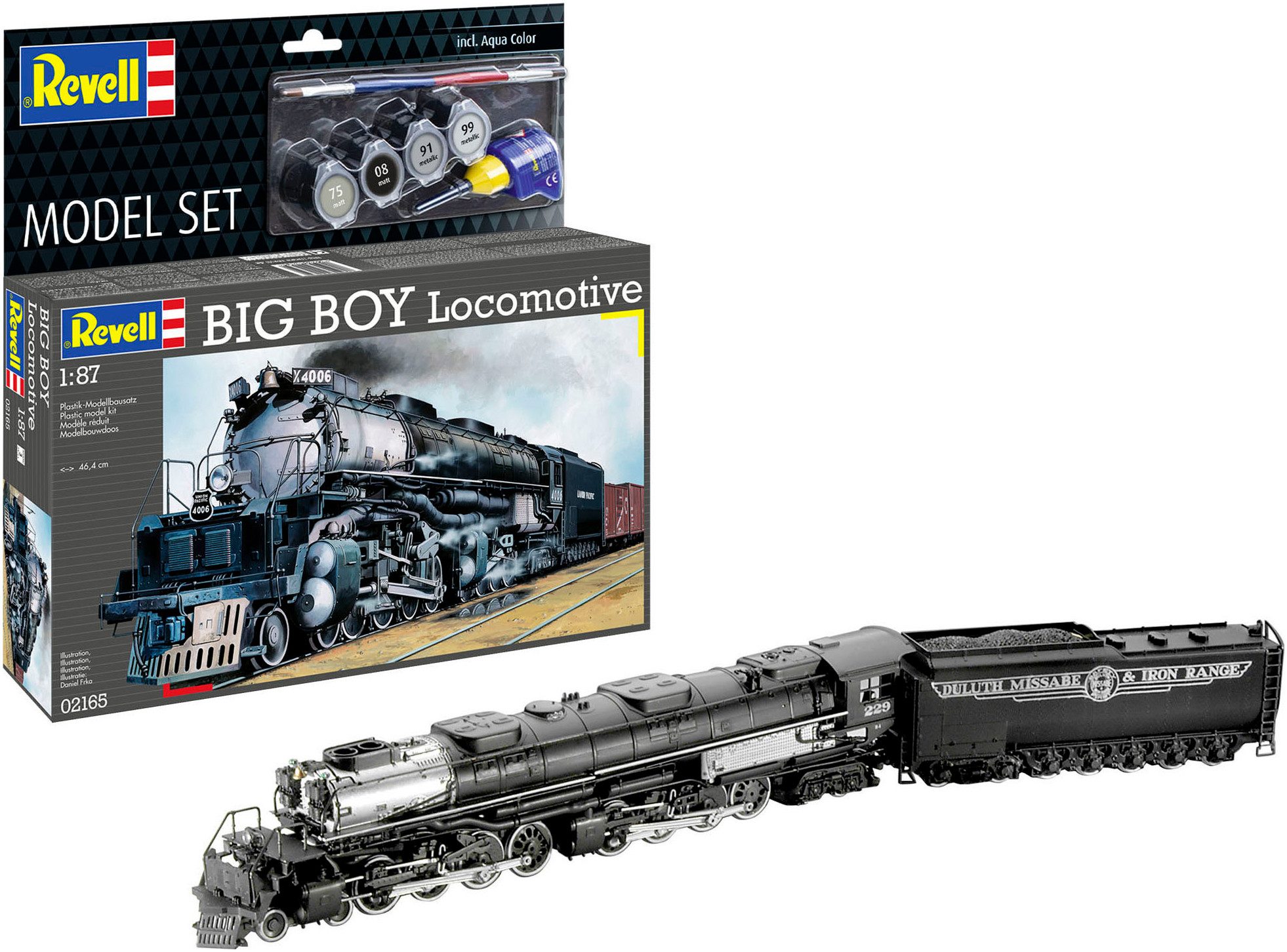 Revell® Modellbausatz Big Boy Lokomotive, Maßstab 1:87, Made in Europe