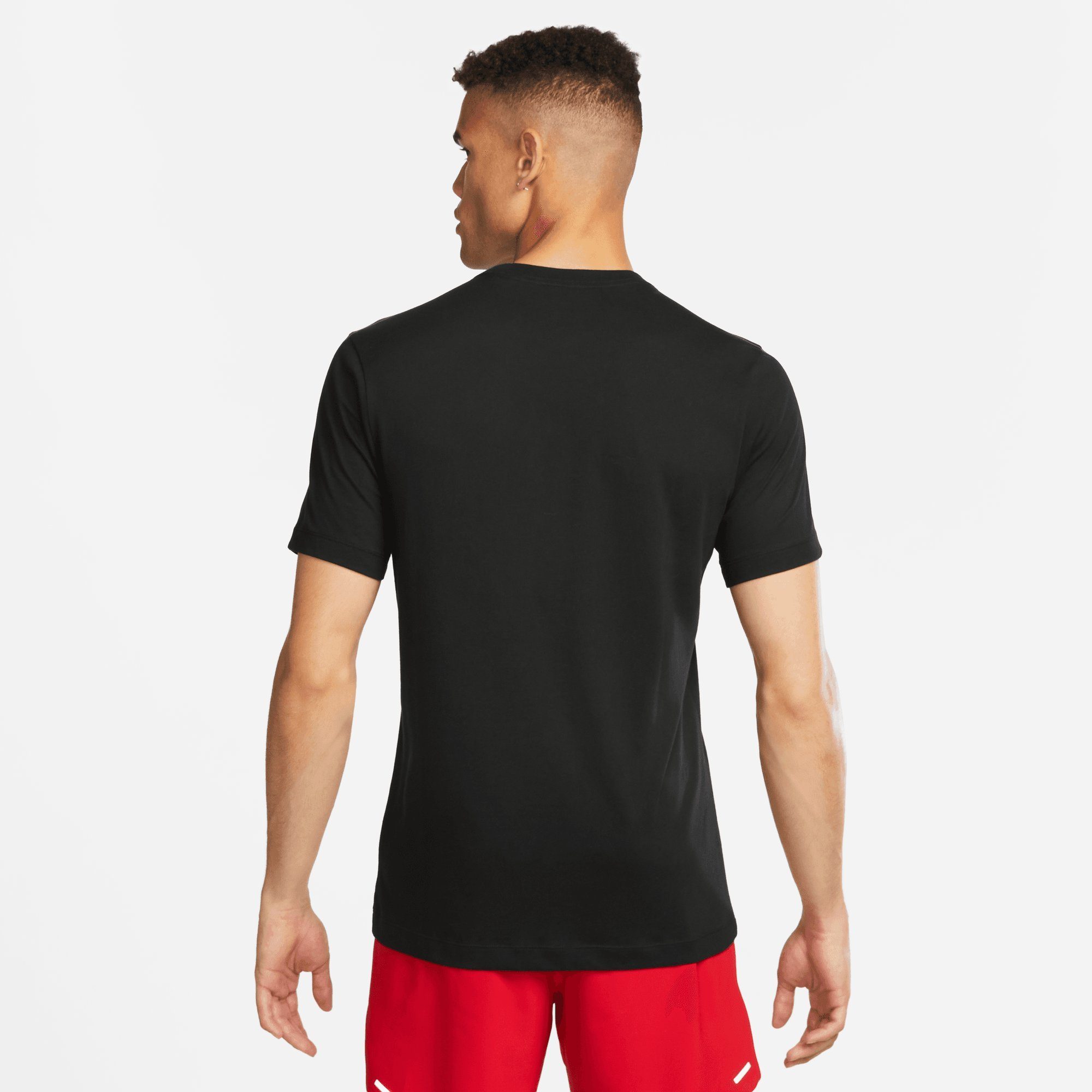 BLACK Laufshirt Nike T-SHIRT DRI-FIT RUNNING MEN'S