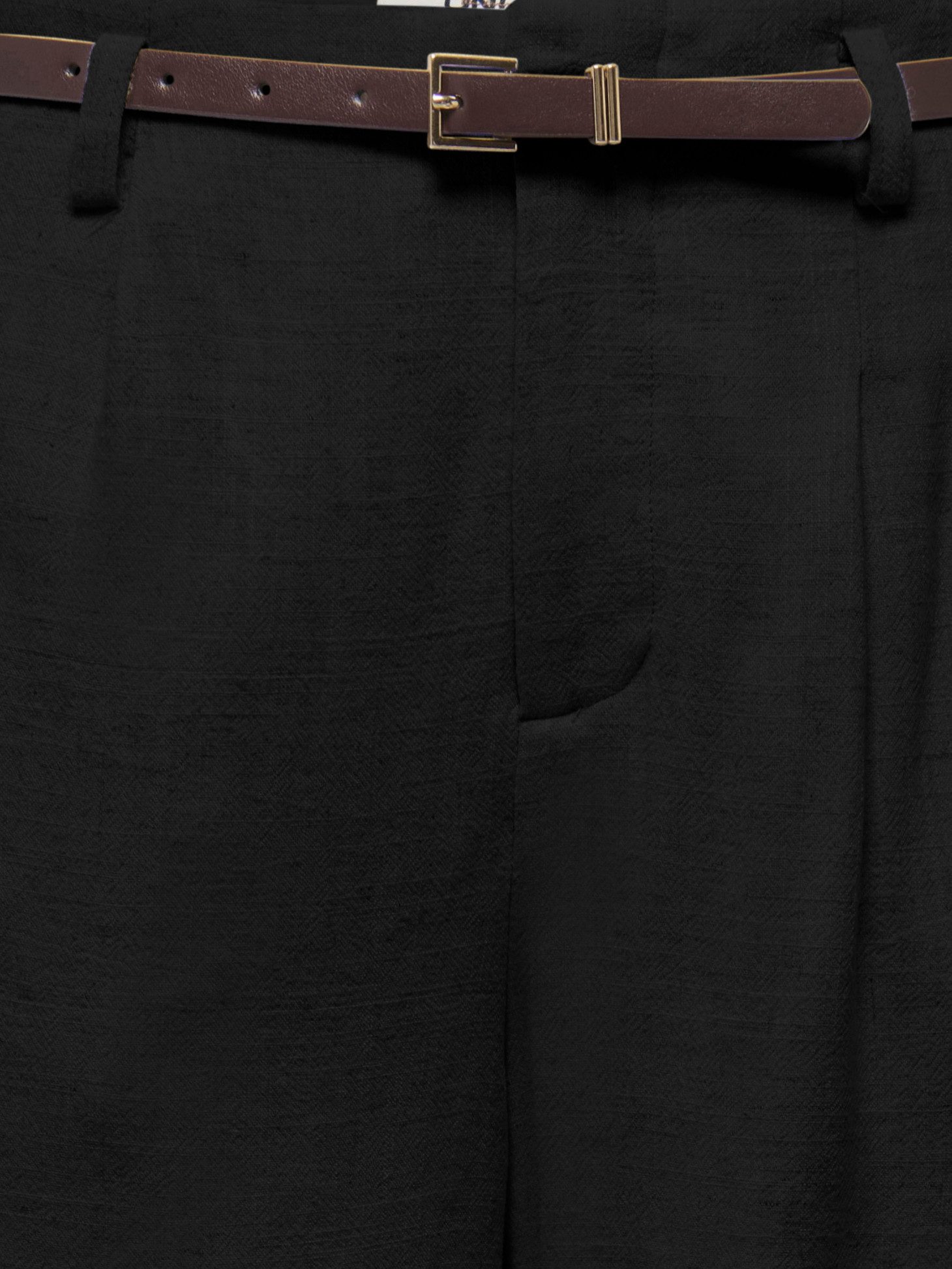 ONLY Chinoshorts ONLSIESTA HW BELT LIN BL SHORTS PNT NOOS mit Leinen