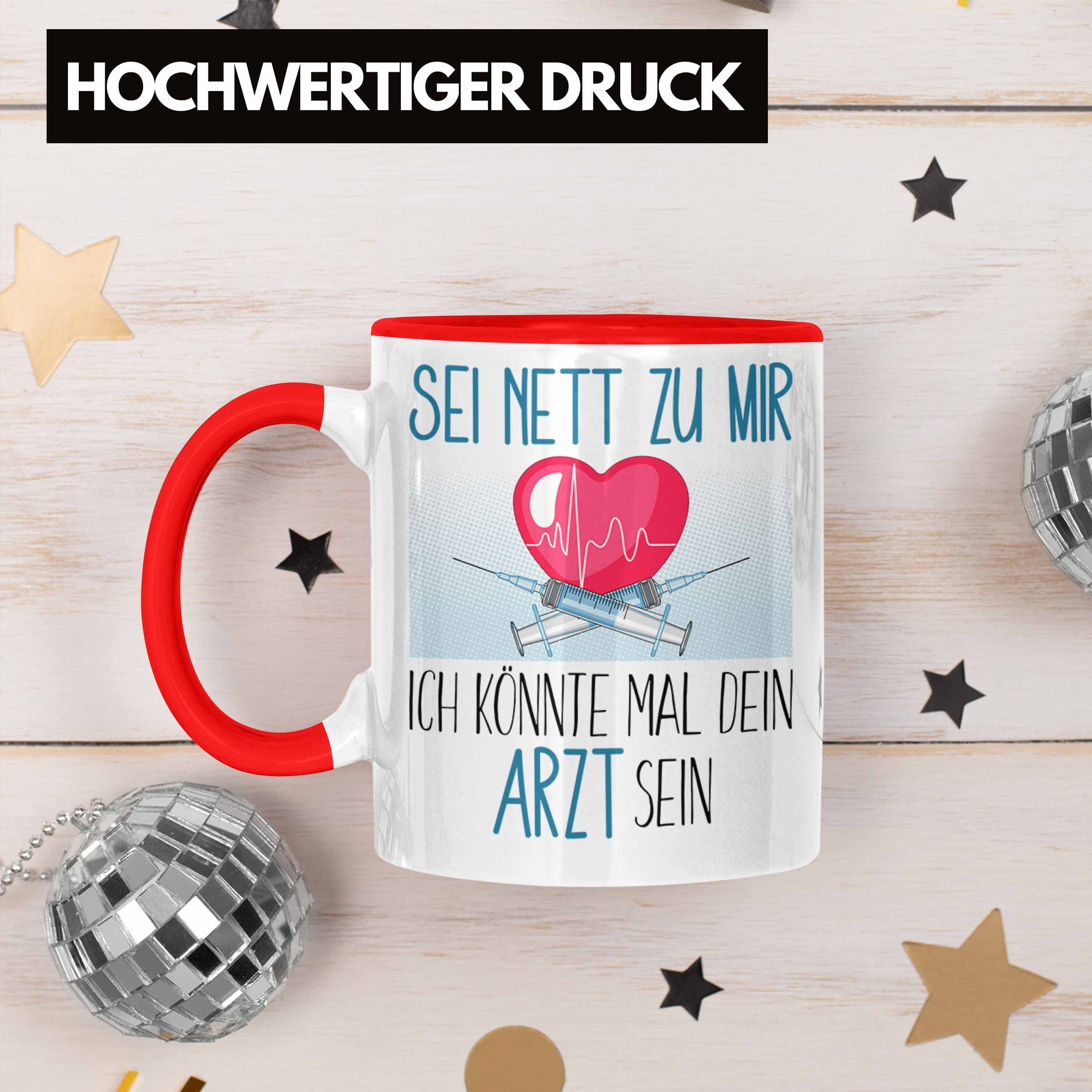 Tasse Geschenkidee Arzt Z Tasse Geschenk Studium Ausbildung Sei Medizin Nett Rot Trendation