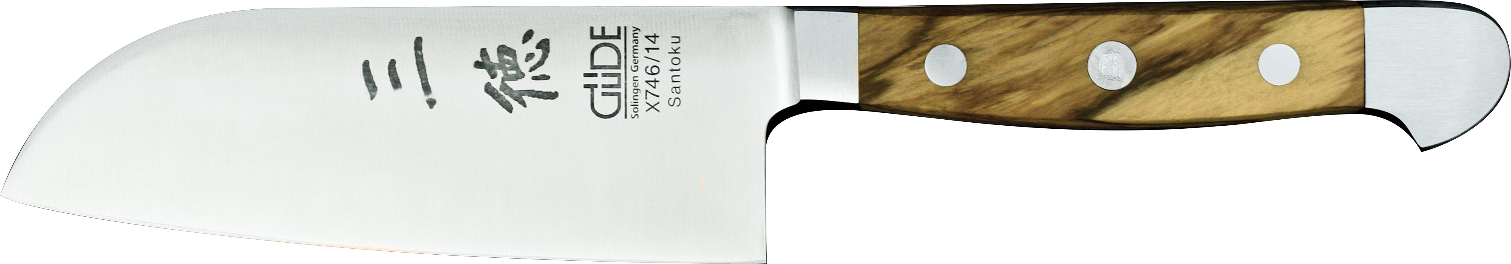 Güde Messer Solingen Santokumesser Güde Alpha Santokumesser 14cm Olivenholz