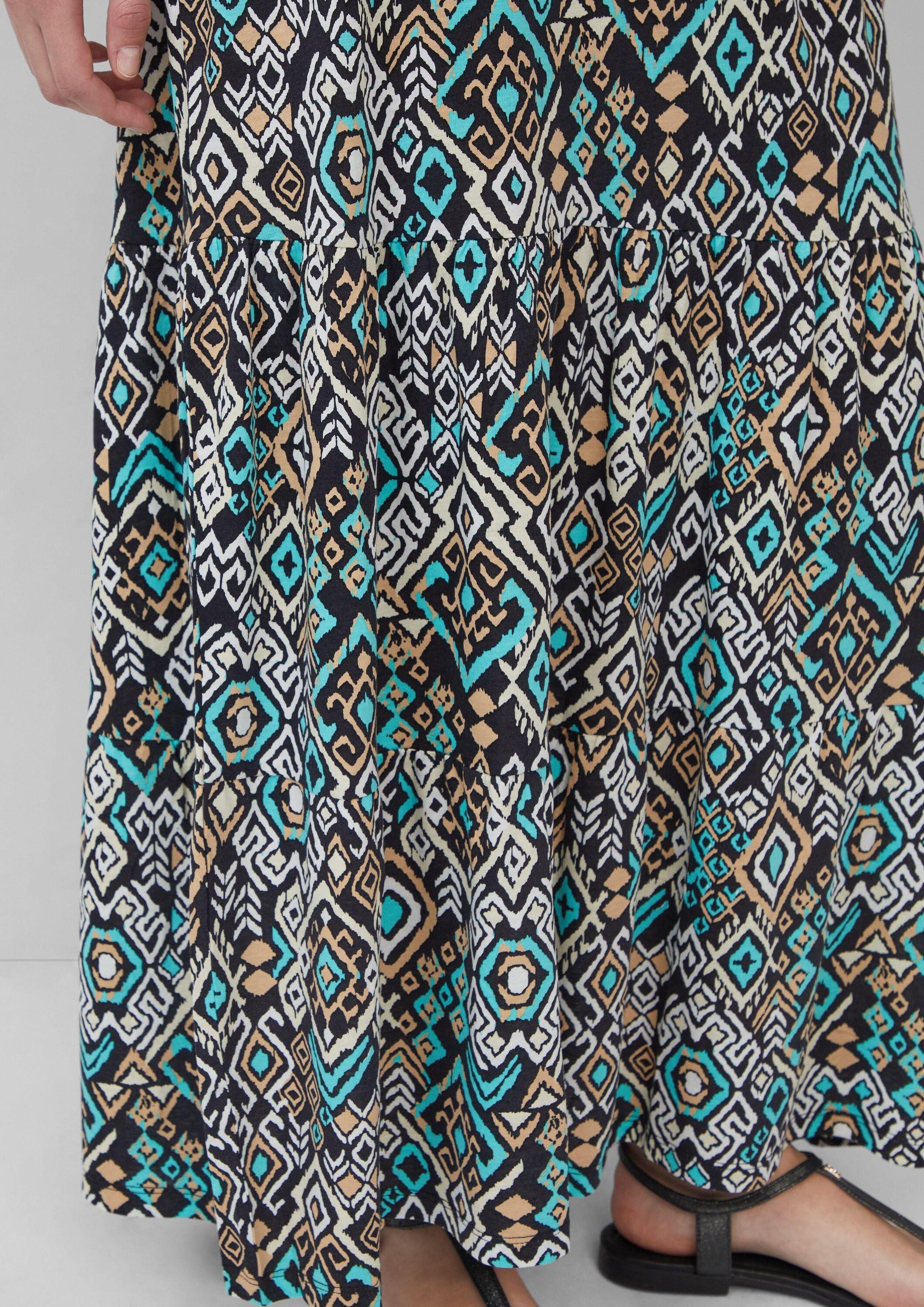 s.Oliver Maxirock Rock Maxi-Stufenrock aus Jersey