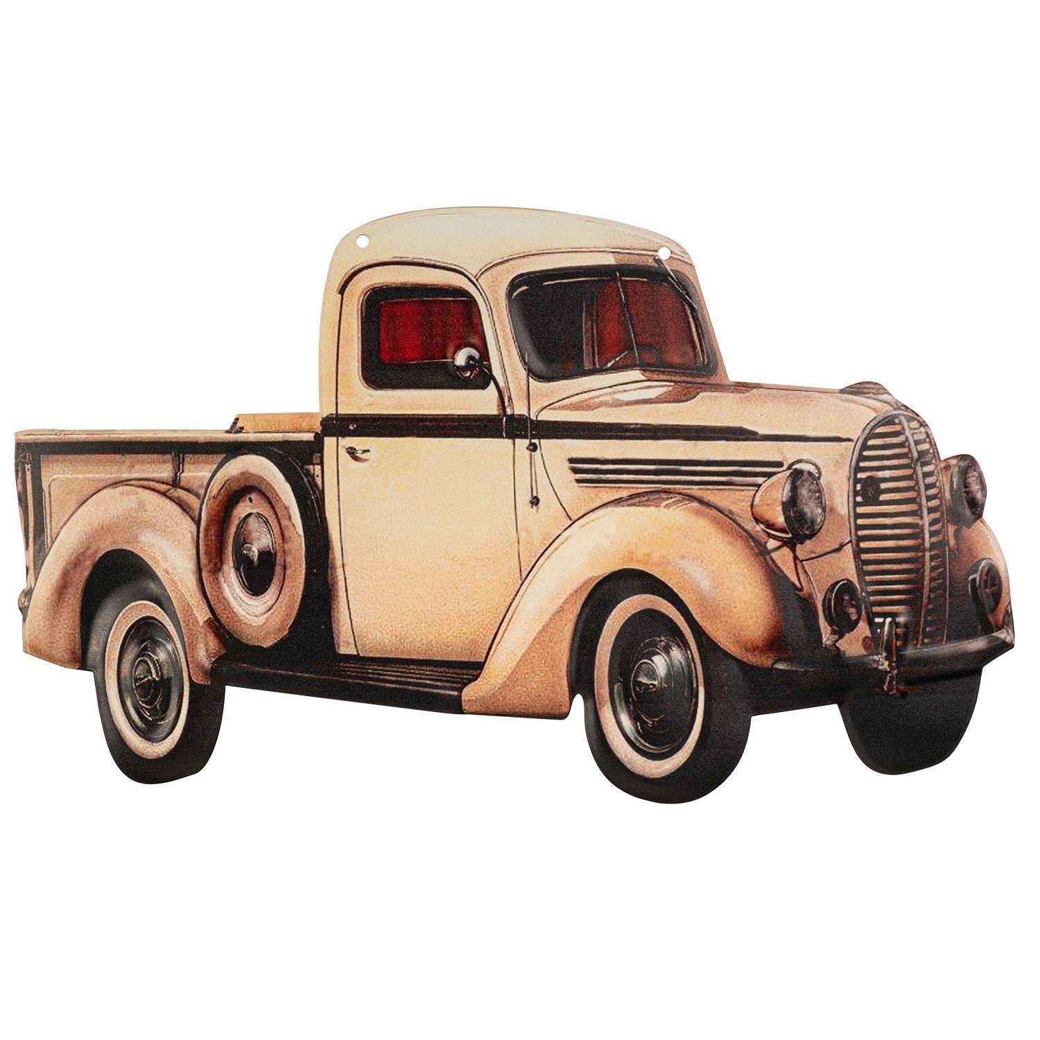 Metallschild Oldtimer Truck Nostalgie USA