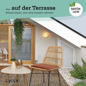 Lycce Rattanstuhl Stuhl Gartenstuhl LEON Loungemöbel Balkon Terrasse aus Polyrattan (1 St)