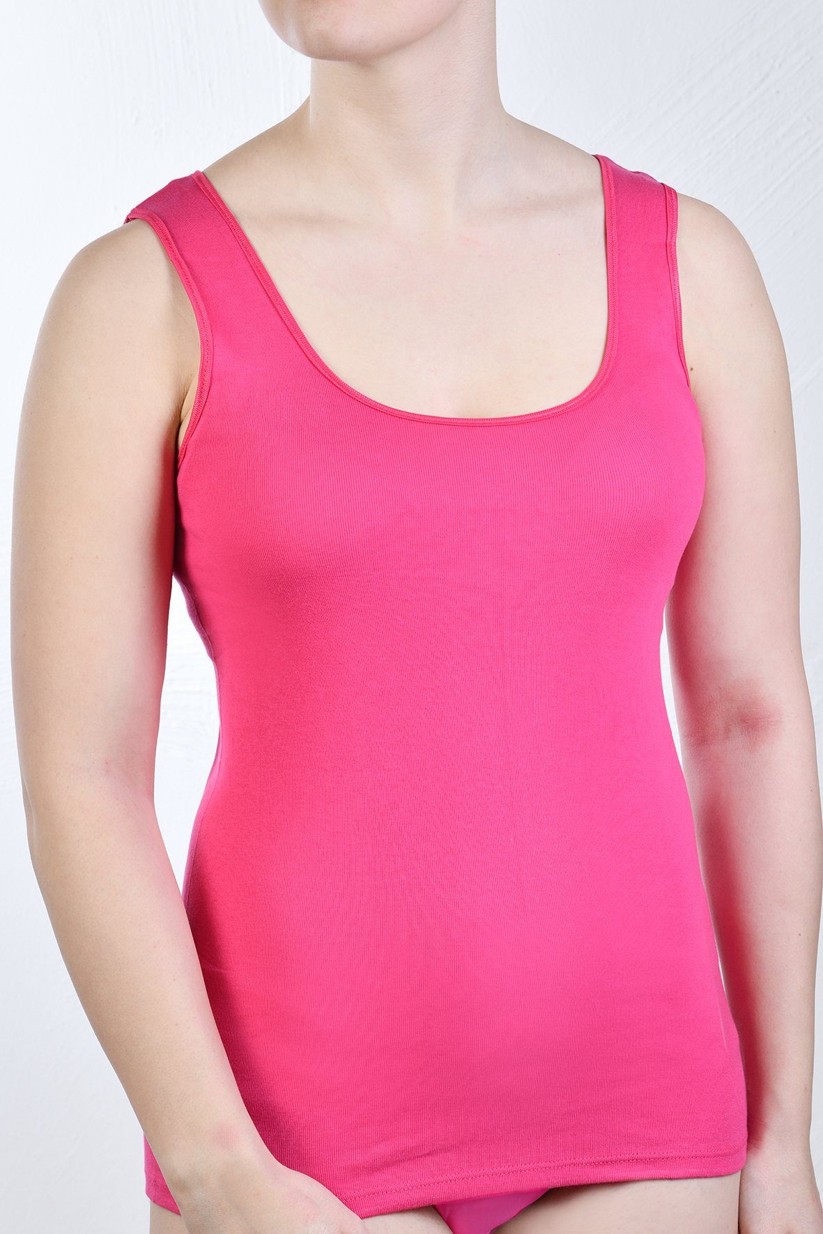 Toker Collection® Unterhemd »Damen Achselhemd mit Satinkante 2 Stück«, aus  reiner Baumwolle online kaufen | OTTO