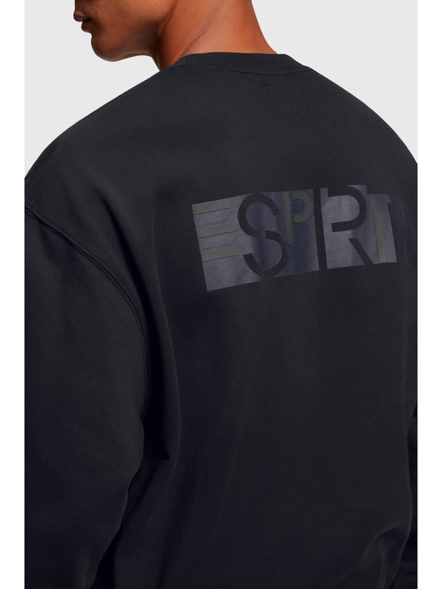 Logo Sweatshirt BLACK (1-tlg) Yagi Archive Esprit Sweatshirt mit