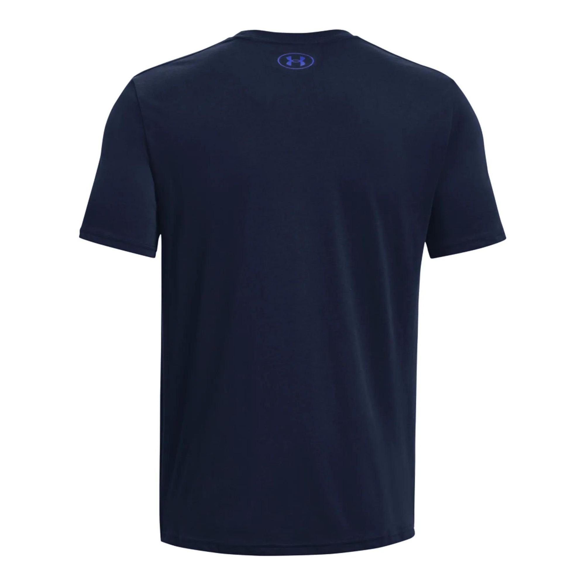 Armour® Team T-Shirt Wordmark Under Herren Issue UA Dunkelblau Kurzarm-Oberteil