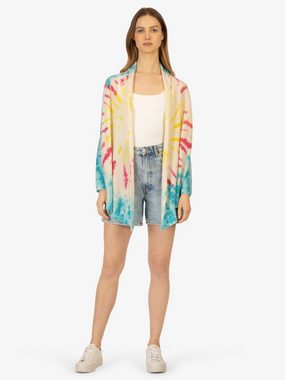 Rainbow Cashmere Strickjacke aus Wolle-Kaschmir-Mischung in Batik-Optik