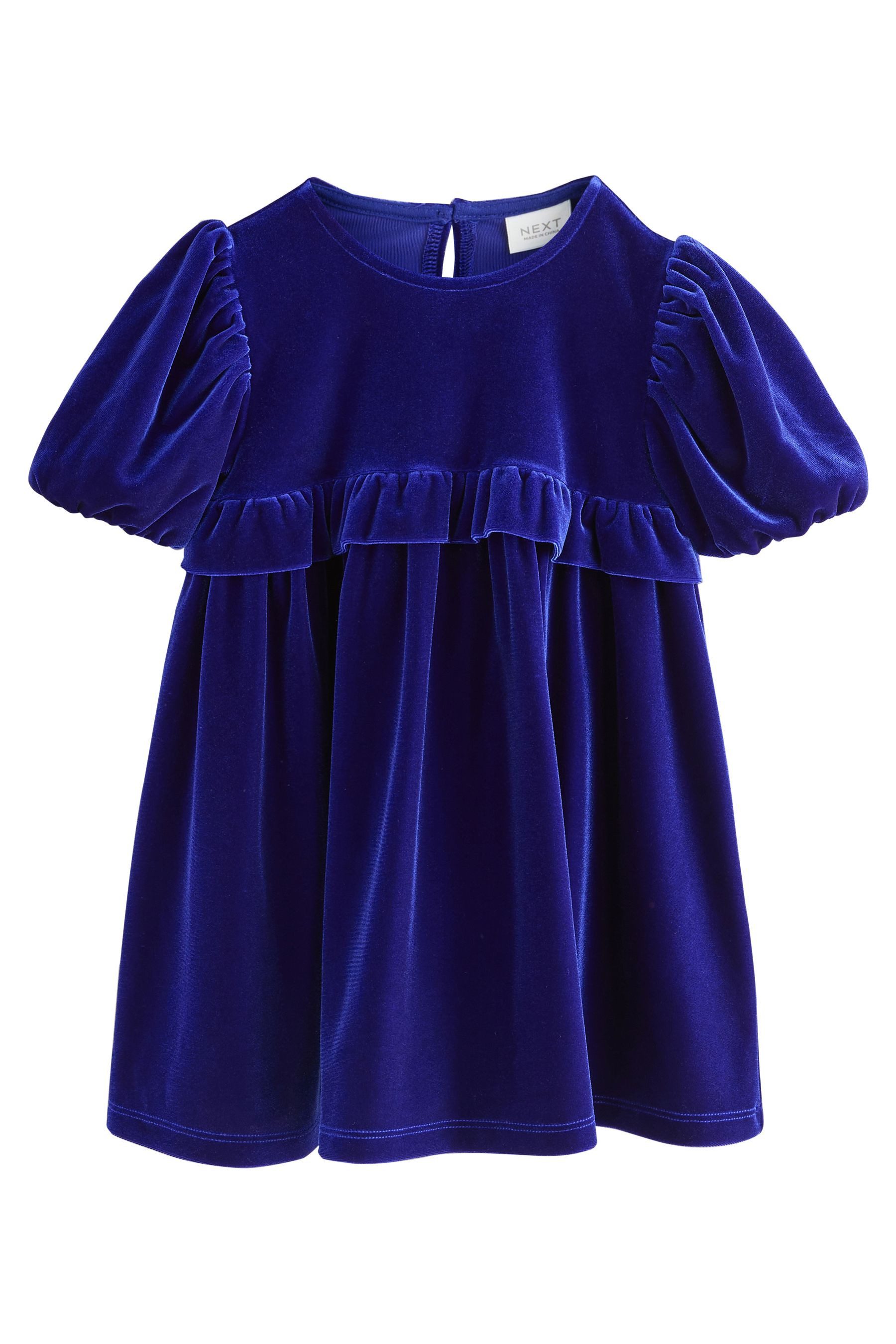 Next Samtkleid Gerüschtes Partykleid aus Samt günstig online kaufen