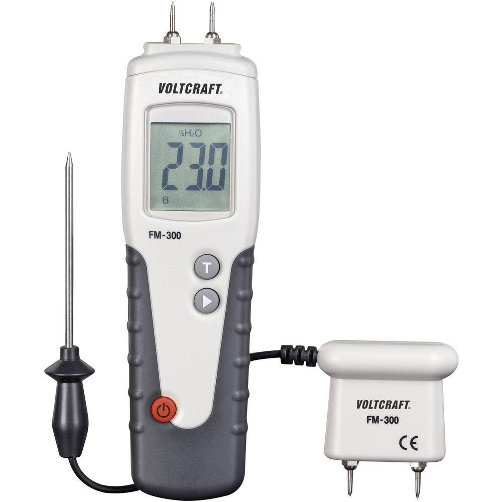 Feuchtigkeitsmesser Temperaturmessung VOLTCRAFT Holzfeuchte-Messgerät,