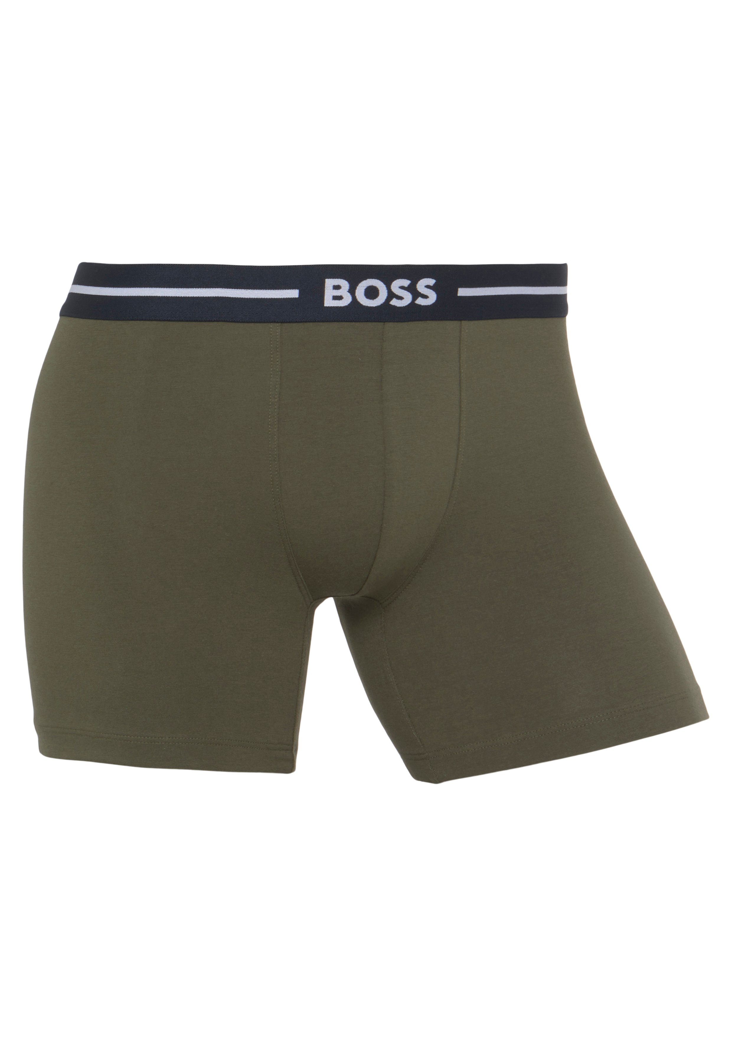 BOSS Boxer Bund Bold 3-St) (Packung, 3P Open mit am Logoschriftzug BoxerBr Miscellaneous974