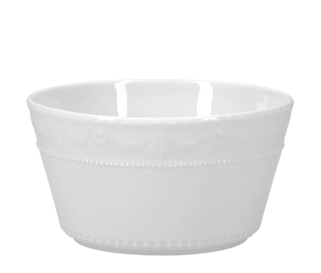 KPM Berlin Salatschüssel KPM KURLAND Bowl im Geschenkkarton Weiß, Porzellan