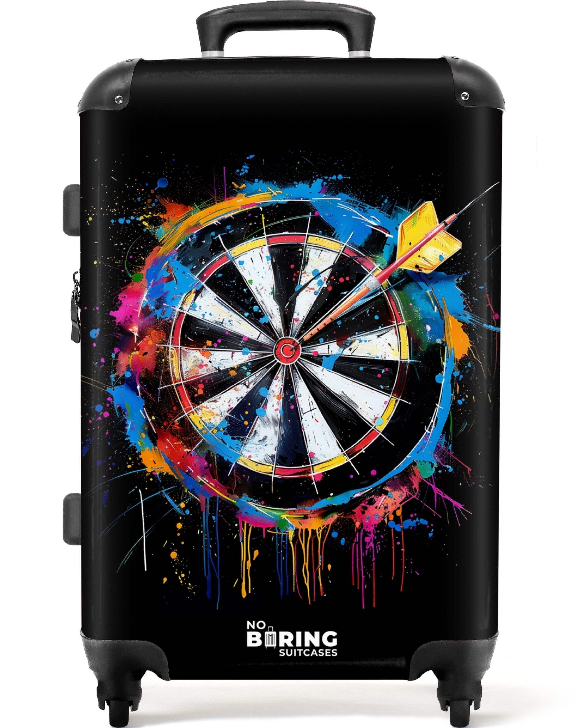 NoBoringSuitcases.com© Hartschalen-Trolley Dartscheibe mit Graffiti 67 günstig online kaufen