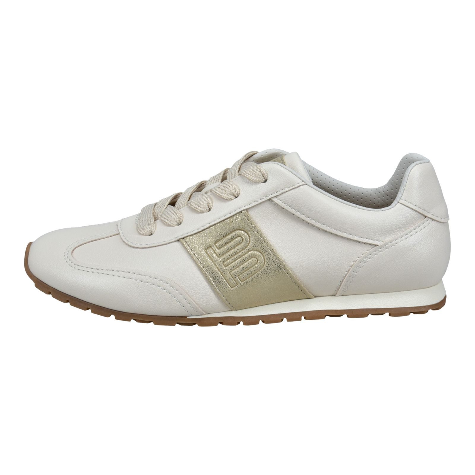 BAGATT TT .BAGATT Damen Sneaker D31-AR401-5050-5251 beige/gold Schnürschuh