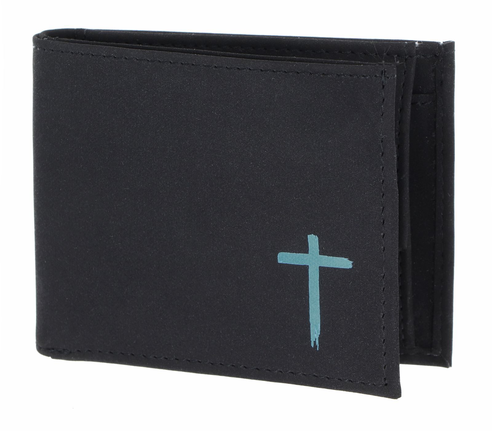 Freedom Cross Print Cyan Black