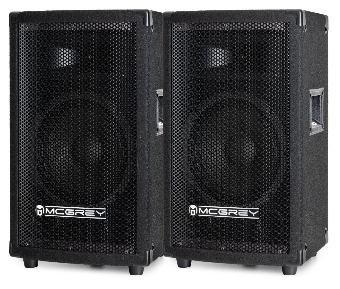 McGrey TP-8 DJ PA Passiv Box 20cm (8) Subwoofer, 2-Wege System, Holzgehäuse Lautsprecher (Nein, 150 W, Paar Passiv-Speaker mit Boxenflansch)