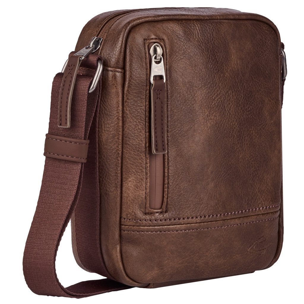 camel active Umhängetasche Traces, Herren, Schultertasche, funktional mit vielen Fächern