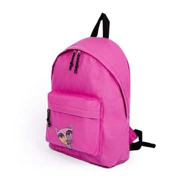 BIGGDESIGN Trekkingrucksack Biggdesign Owl and City Mini Rucksack, Rosa (1-tlg)