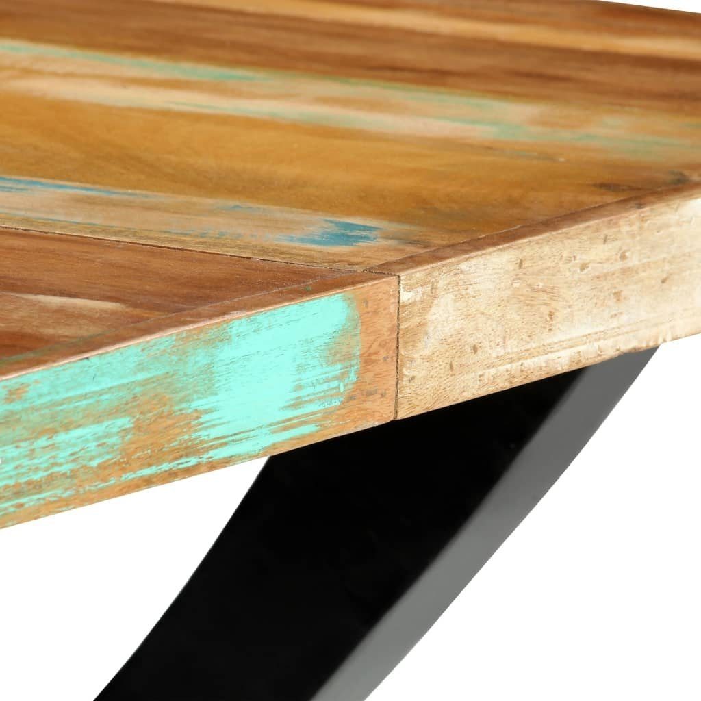 Esstisch aus (L/B/H: Echtholz cm), Hummeltal Tischplatte Mehrfarbige möbelando in Beine schwarze + 180x90x76