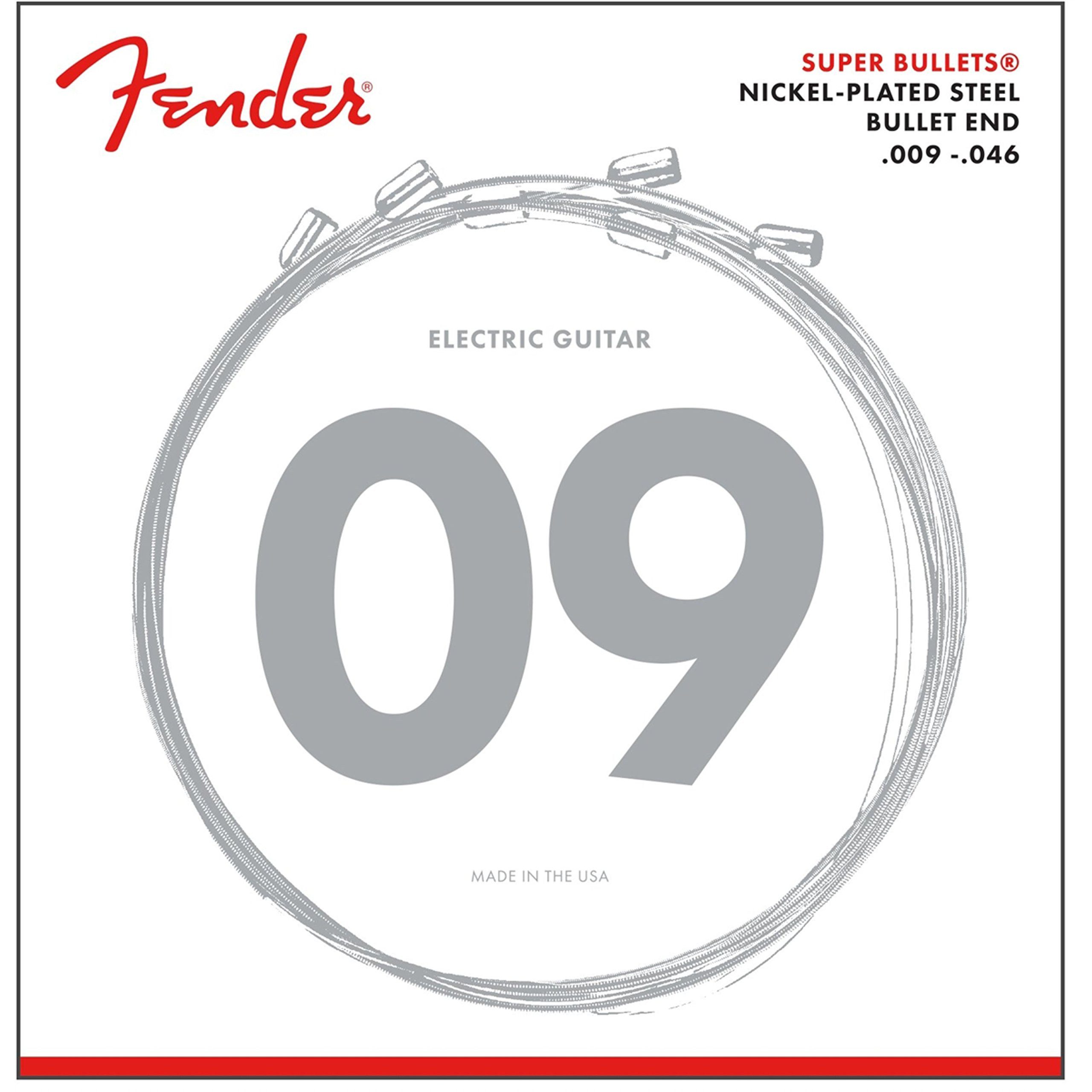 Fender Saiten, Super Bullets 3250LR 9-46 Nickel Plated Steel Bullet End -