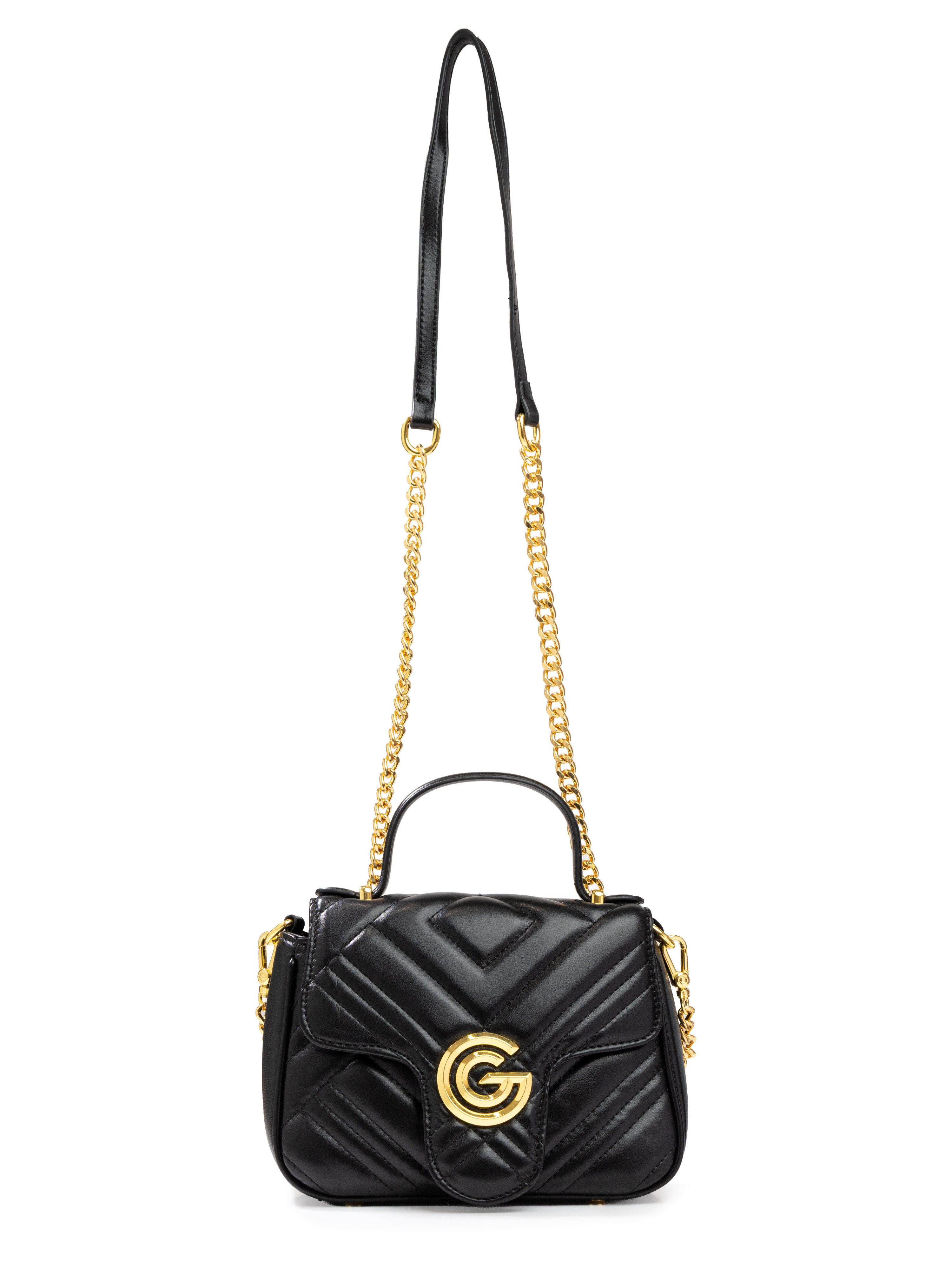 GABRIELLA G By Gabriella Gucci Handtasche KATTY, Damen Umhängetasche, Handtasche, Tragetasche mit Logoverzierung