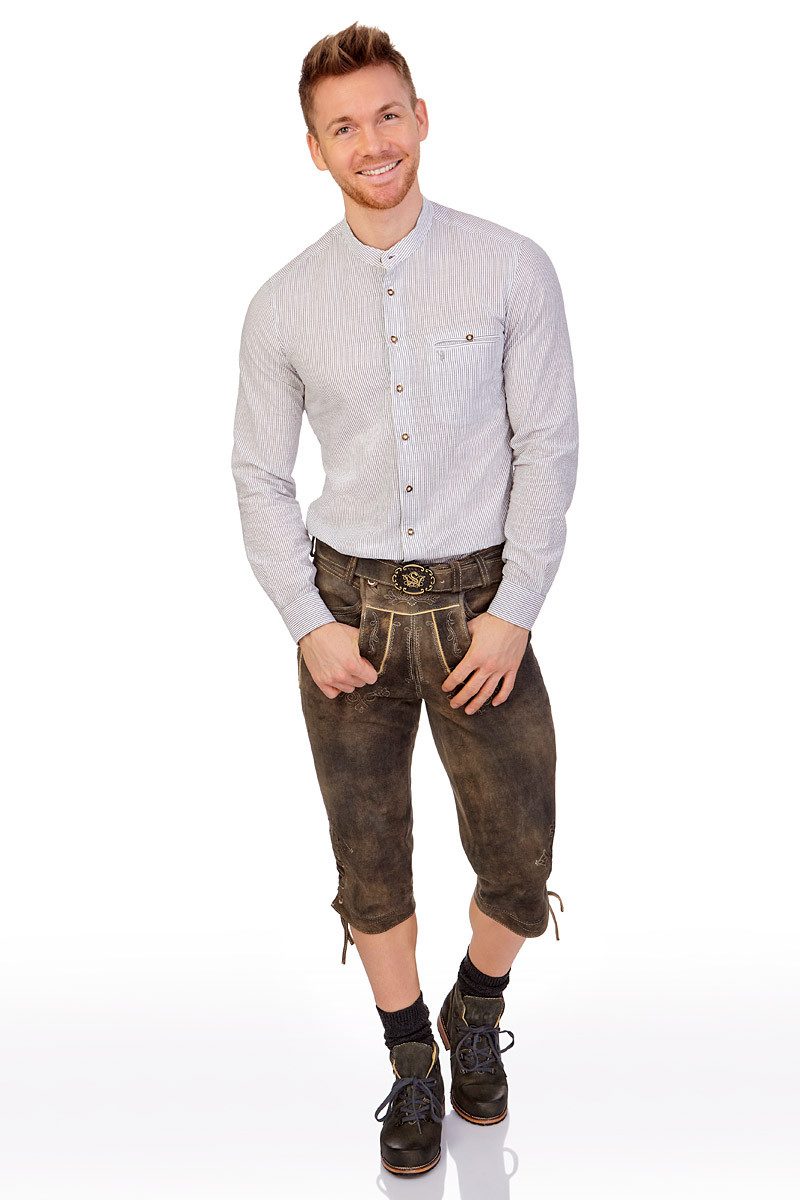 Spieth & Wensky Trachtenhemd Trachtenhemd - NORM - hellgrau