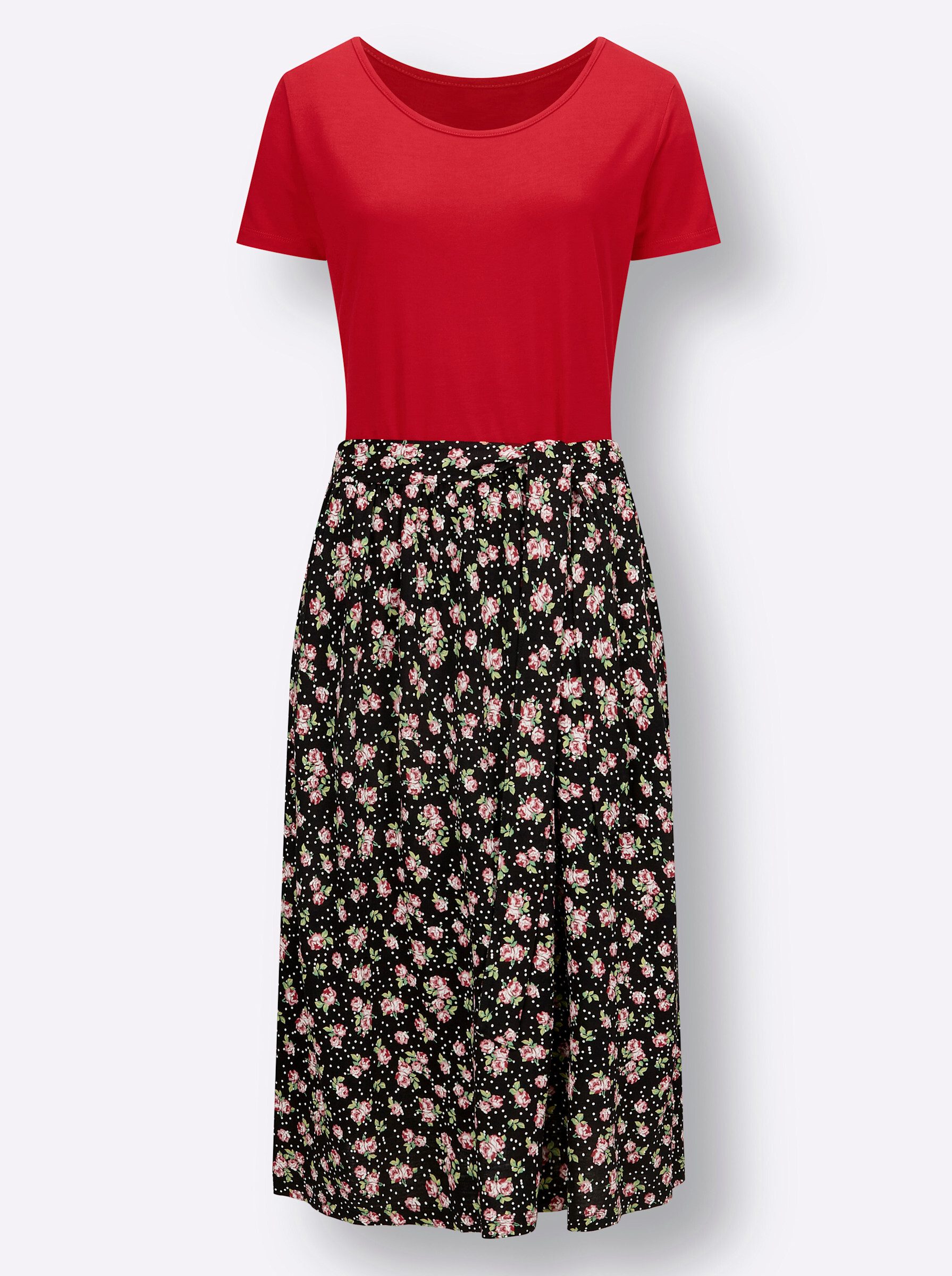 Sieh an! Etuikleid Jersey-Kleid Kurzarm