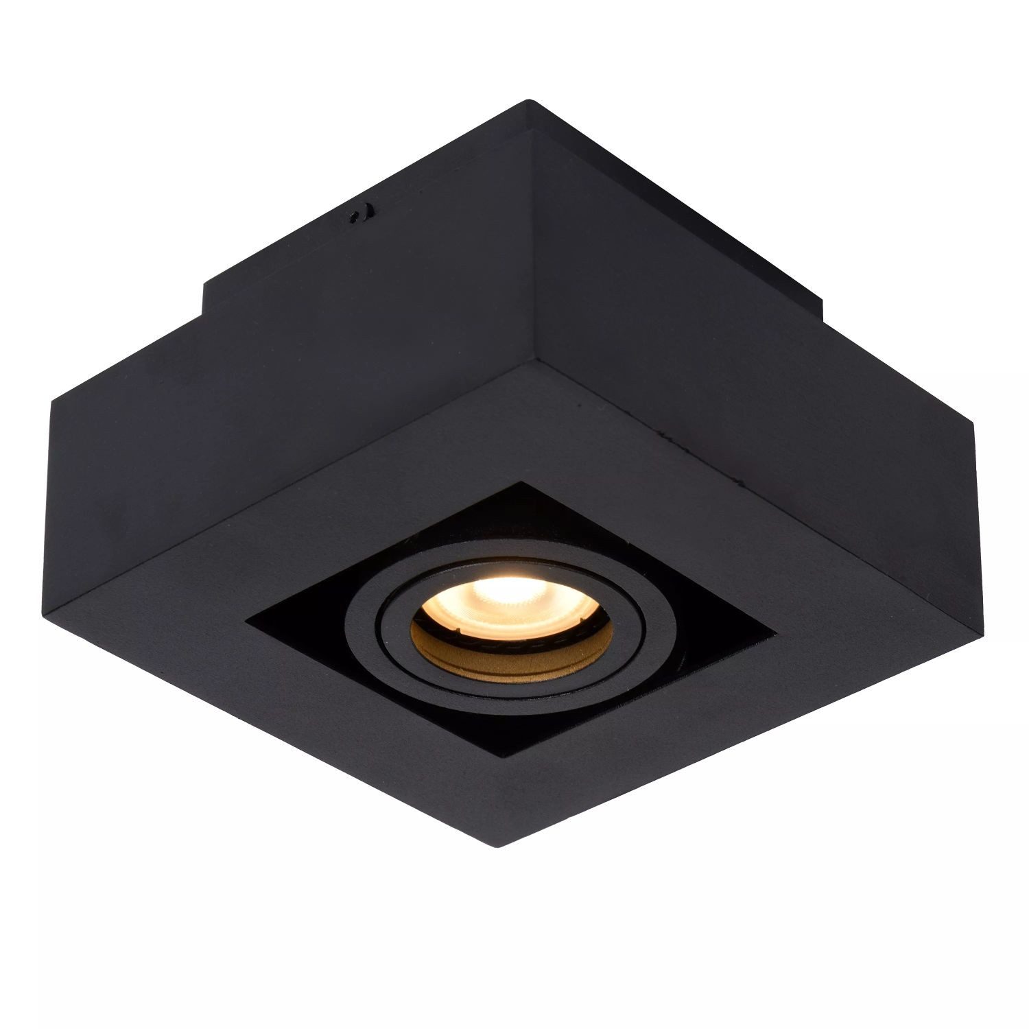 Licht-Erlebnisse Deckenstrahler PLYVO, Aluminium verstellbar B: 14 cm Schwarz GU10 eckig 320 lm