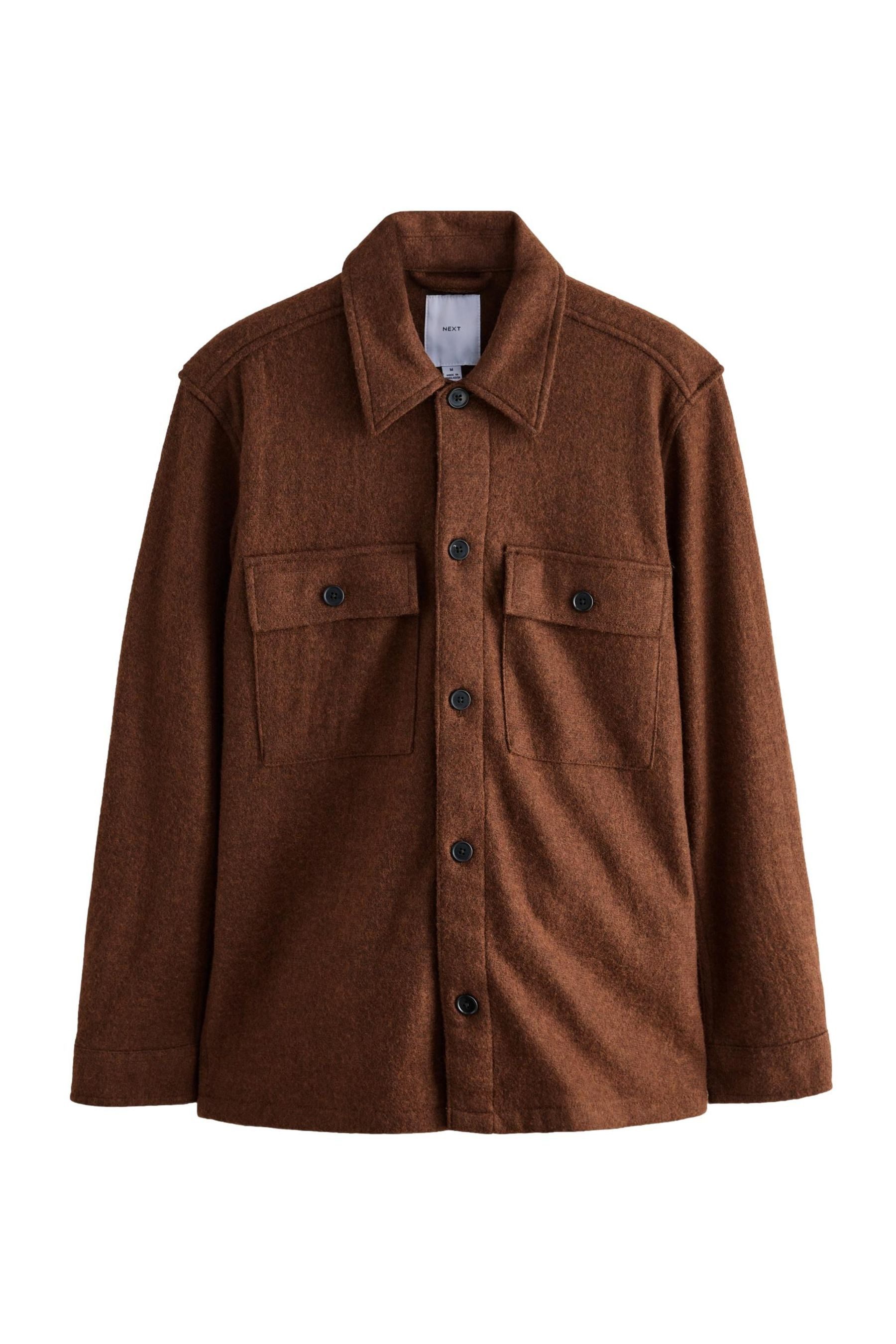 Hemdjacke Strukturierte Bouclé-Hemdjacke mit Wollanteil