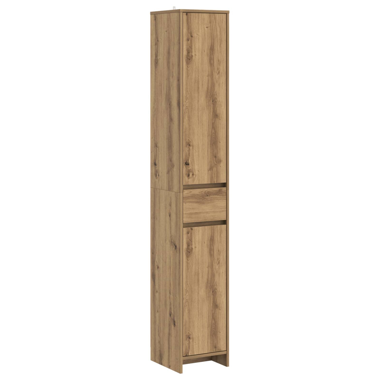 vidaXL Badezimmerspiegelschrank Badezimmerschrank Artisan-Eiche 30 x 33 x 190 cm Holzwerkstoff (1-St)