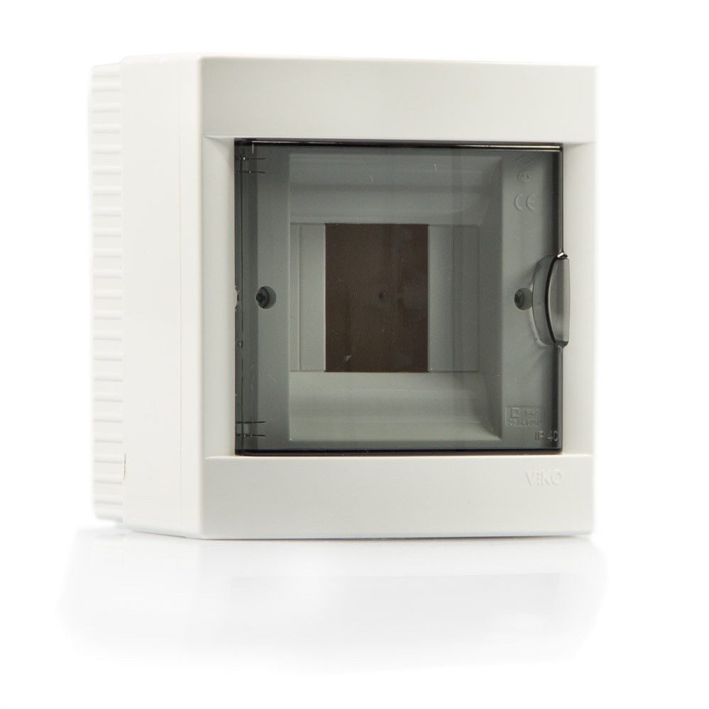 ViD Verteilerbox Aufputz Kleinverteilerkasten IP40, 4 Module