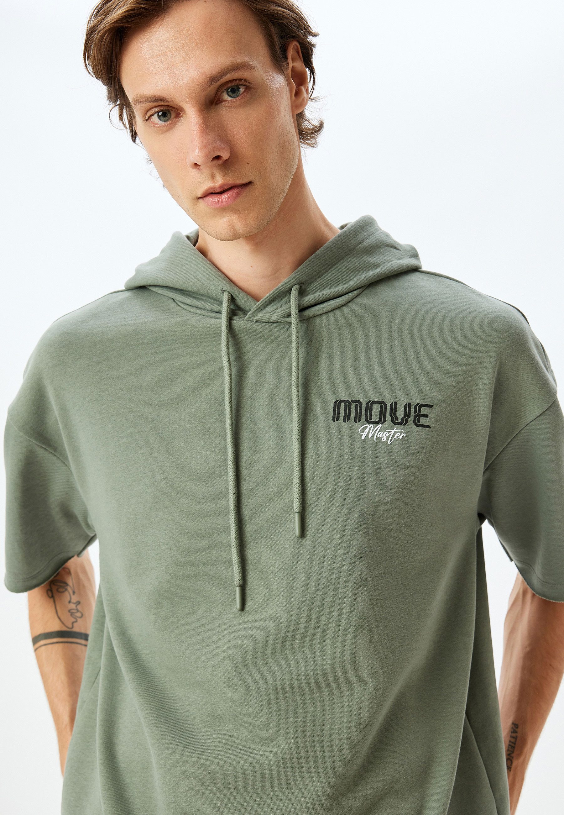 Koton Kapuzensweatshirt Kapuzenkragen Mit Aufdruck Kapuzensweatshirt