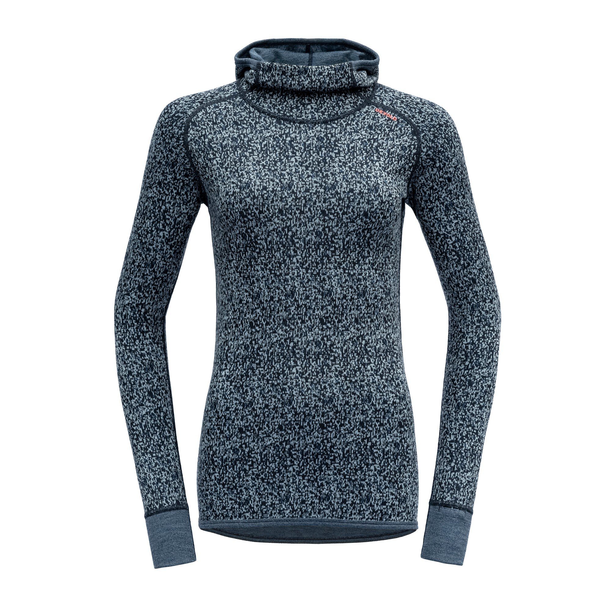 Langarmbluse Merino Kvitegga 230 Hoodie Damen Devold Ink W Devold