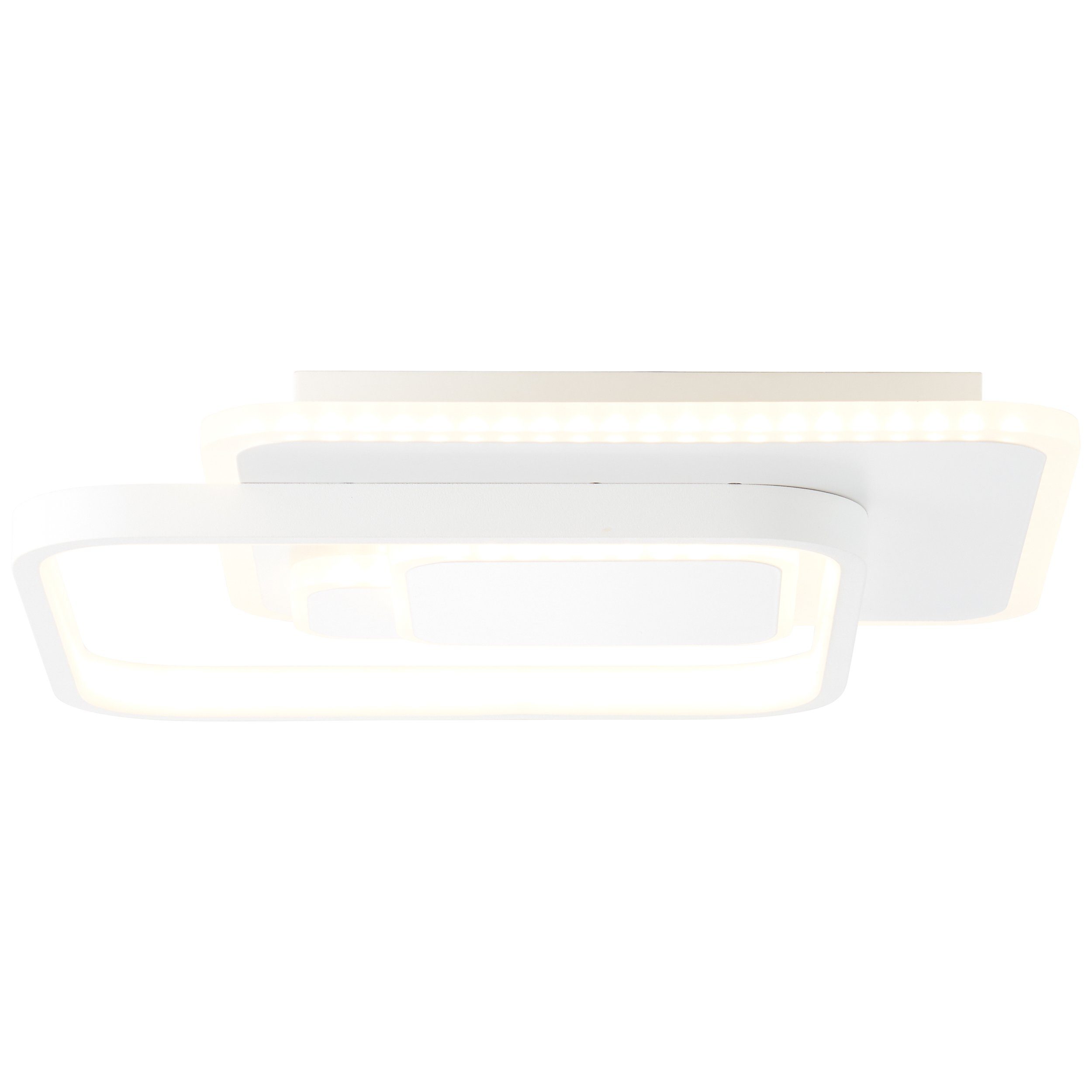 Metall/Acryl Lightbox Deckenlampe, LED 2600 fest cm, 26 LED lm, 3000 warmweiß, Wand- Wandleuchte, 31x31 LED & K, W, integriert,
