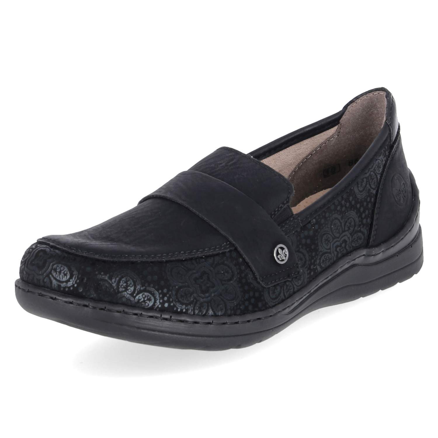 Rieker Rieker 48968-00 Damen Textil & Synthetik black Slipper