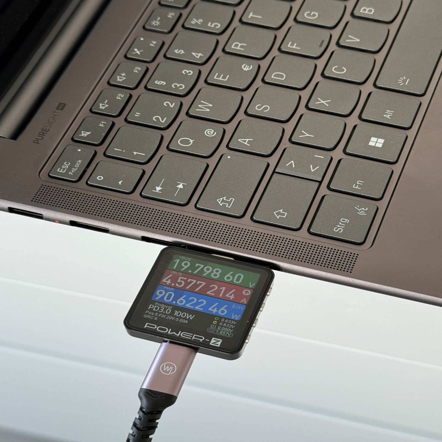 Wicked Chili 1x Dual USB-C Kabel 100W 1m, iPhone MacBook Samsung 4K@60Hz 10GBps Smartphone-Kabel, USB-C, USB-C (100 cm), USB-C 3.2 Gen2, Video 4K@60Hz, Display  – Bild 2 von 5