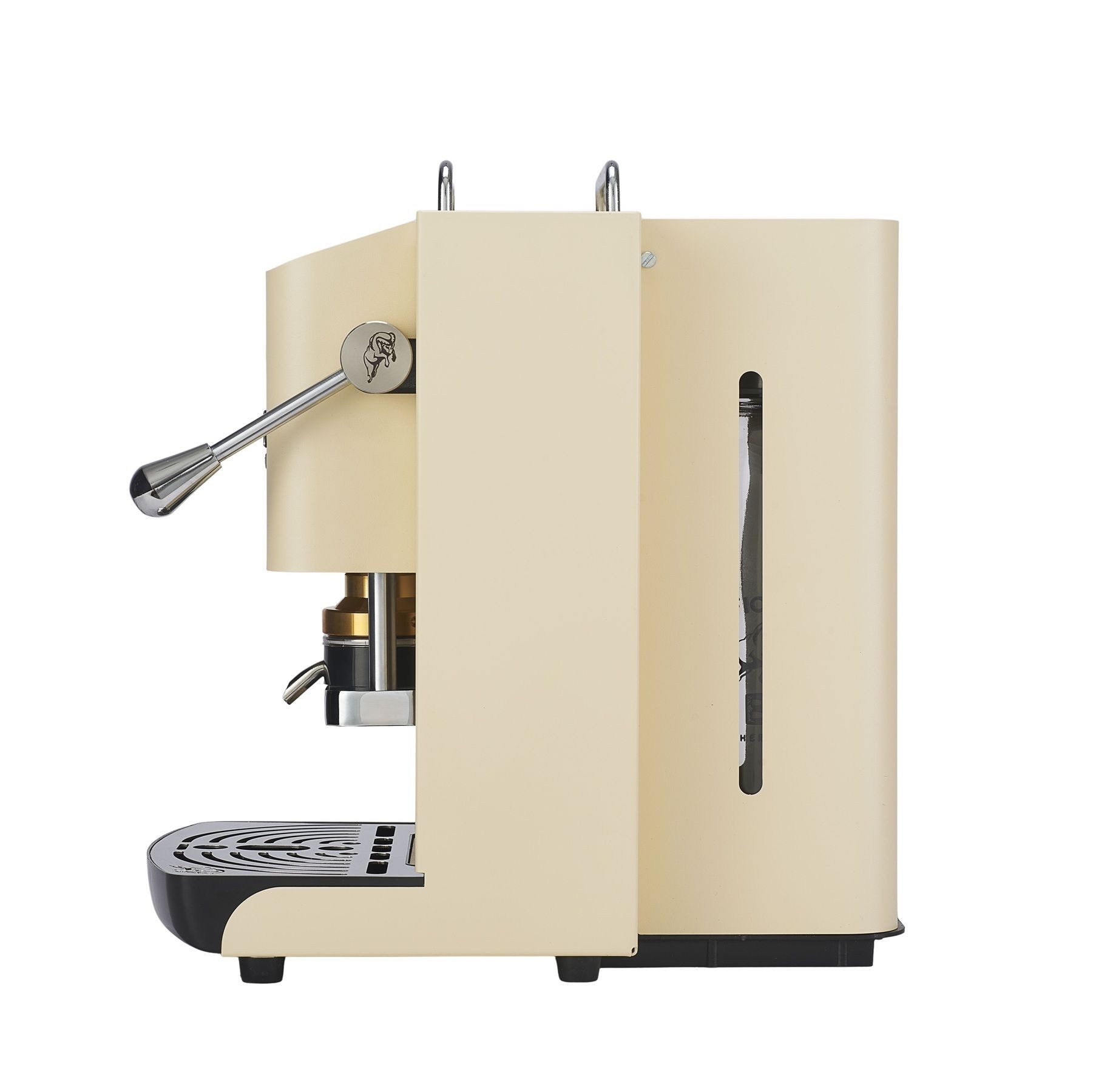 Faber Coffee Machines Kaffeepadmaschine Pro Deluxe 3.0 Chrom Espressomaschine, 44mm ESE Pads, Chrom-Details mit hochwertigem 3D-Logo