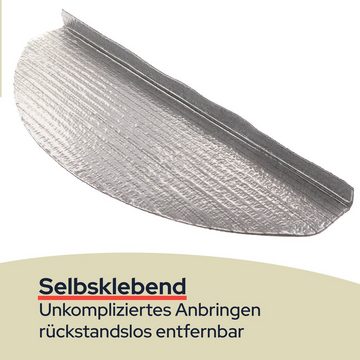 Stufenmatte Stufenmatte BASIC - Grau - 28x65cm, Primaflor-Ideen in Textil, rechteckig abgerundet, Höhe: 3,5 mm
