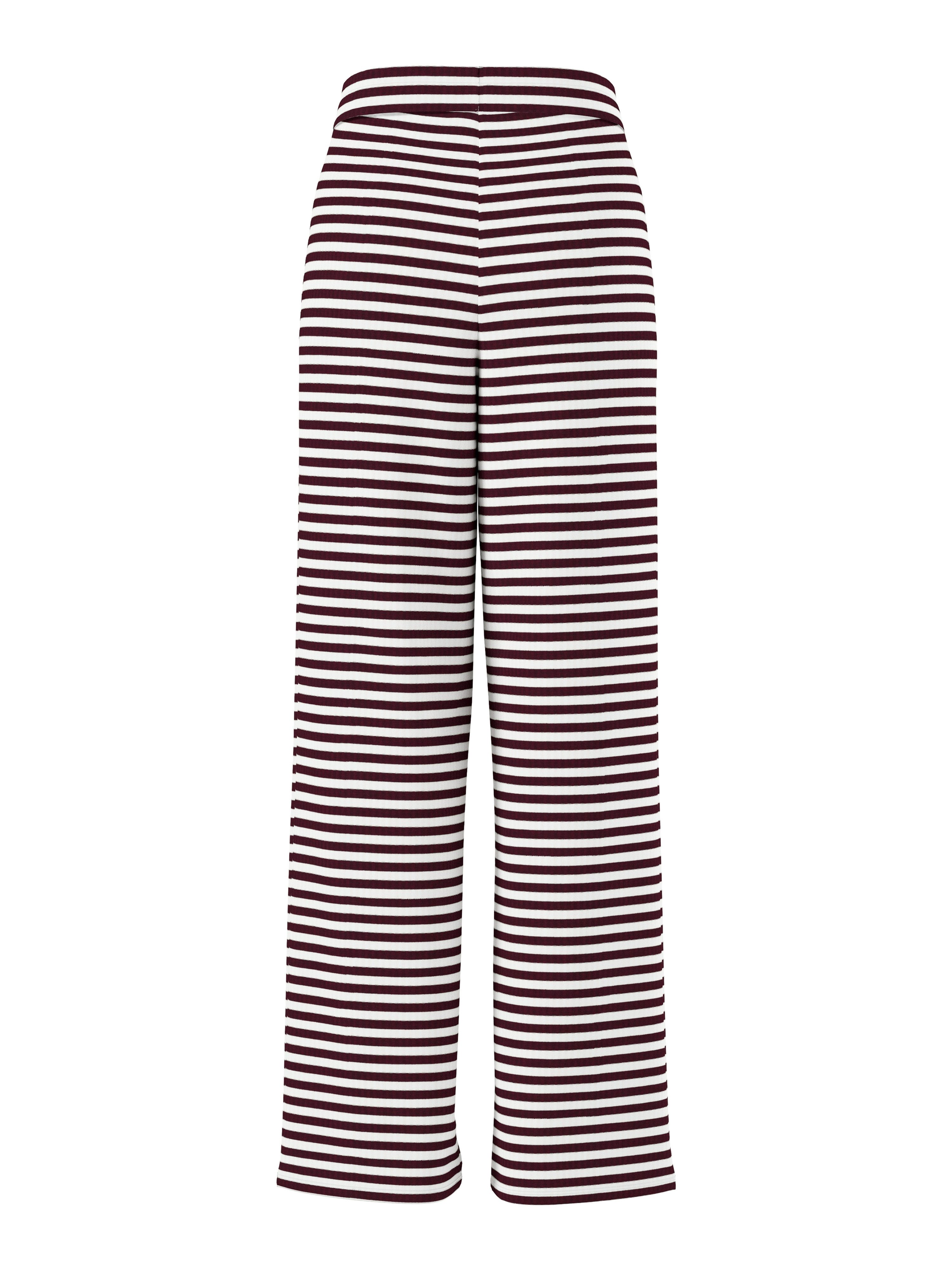pieces Jerseyhose PCLAYA MW WIDE PANTS JRS NOOS Materialmix, regular fit