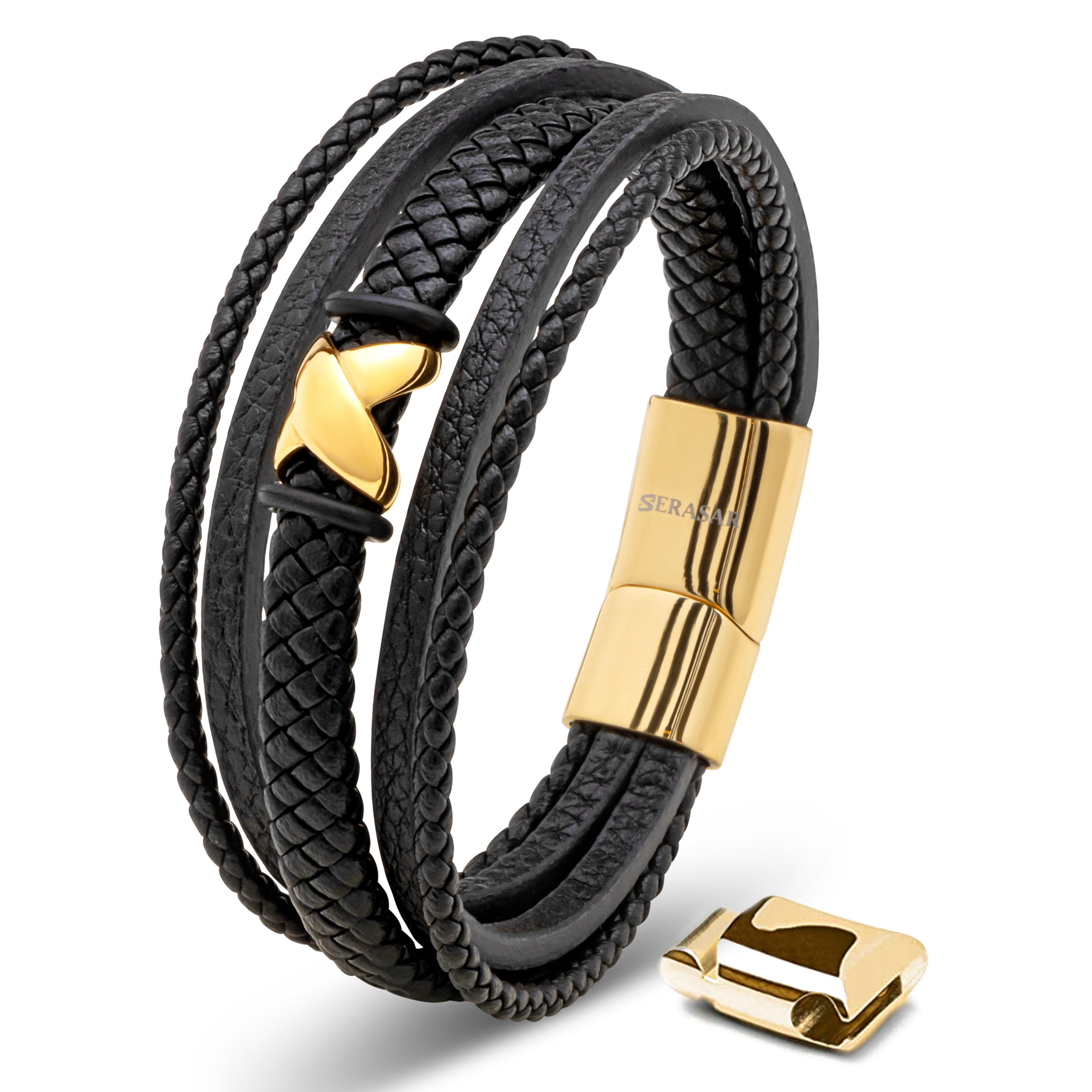 SERASAR Lederarmband "Flake" für Herren, mit günstig online kaufen