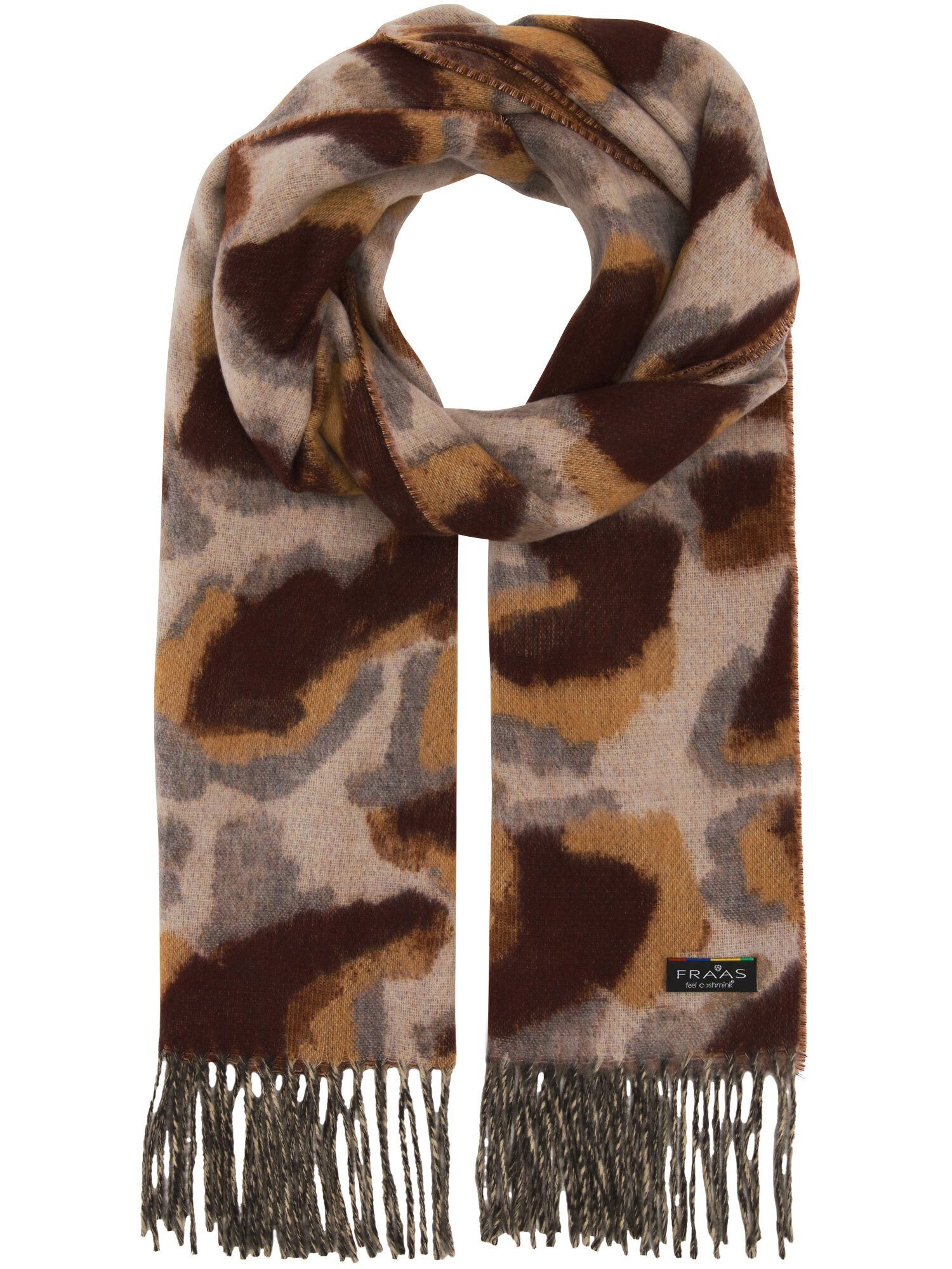 Fraas Modeschal Cashmink-Schal mit abstrahiertem Leo-Design
