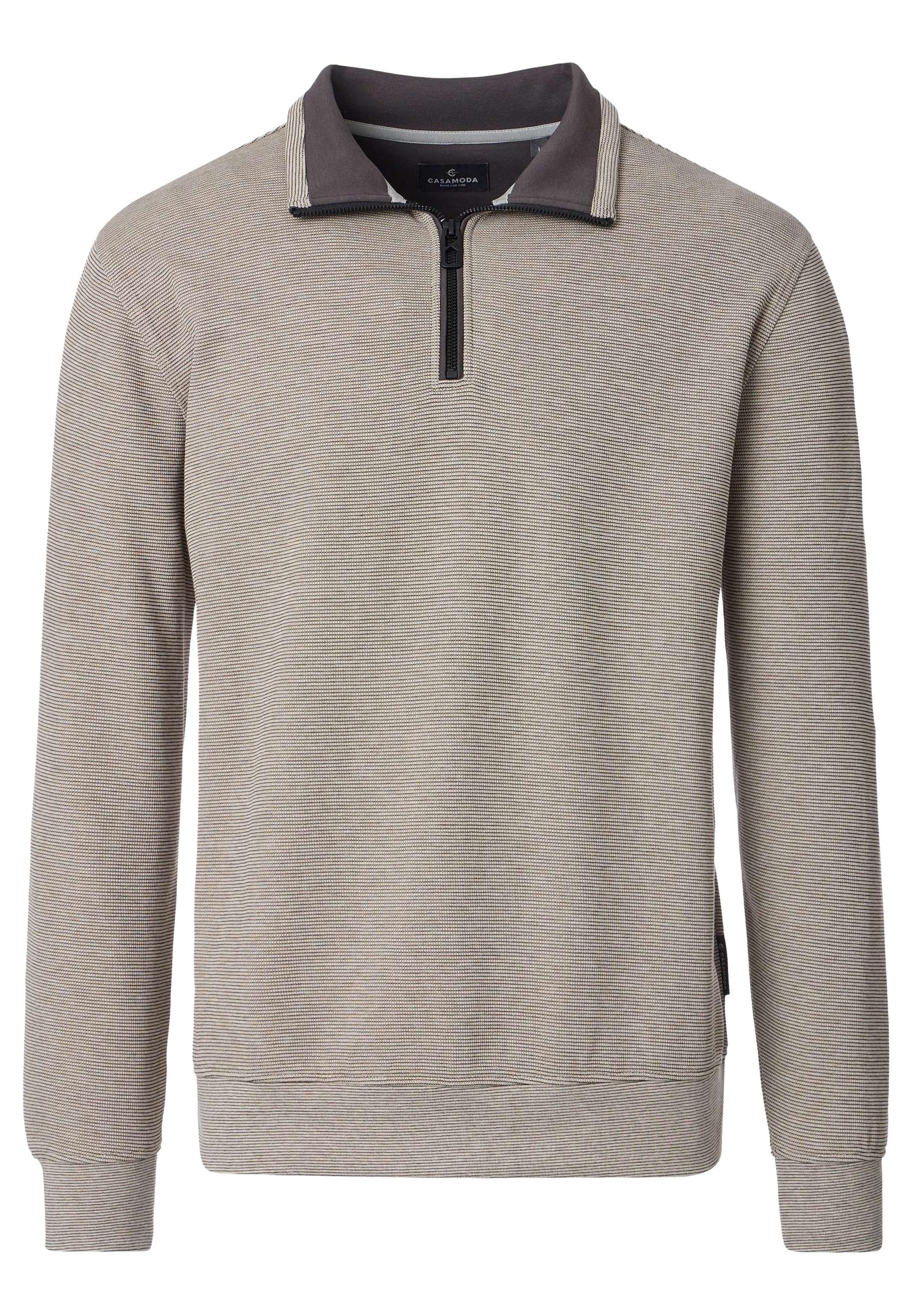 CASAMODA Sweatshirt Basic (1-tlg) Sweattroyer - Baumwolle - Atmungsaktiv - Hochwertiger Baumwollmix