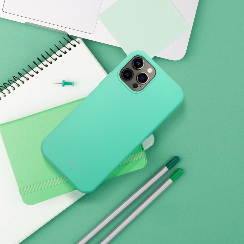 ROAR Handyhülle Bunter Schutzcase Kompatibel mit iPhone 17 Mint Grün 6,3 Zoll, Soft Touch Case mit erhöhten Kanten und kabellosem Laden