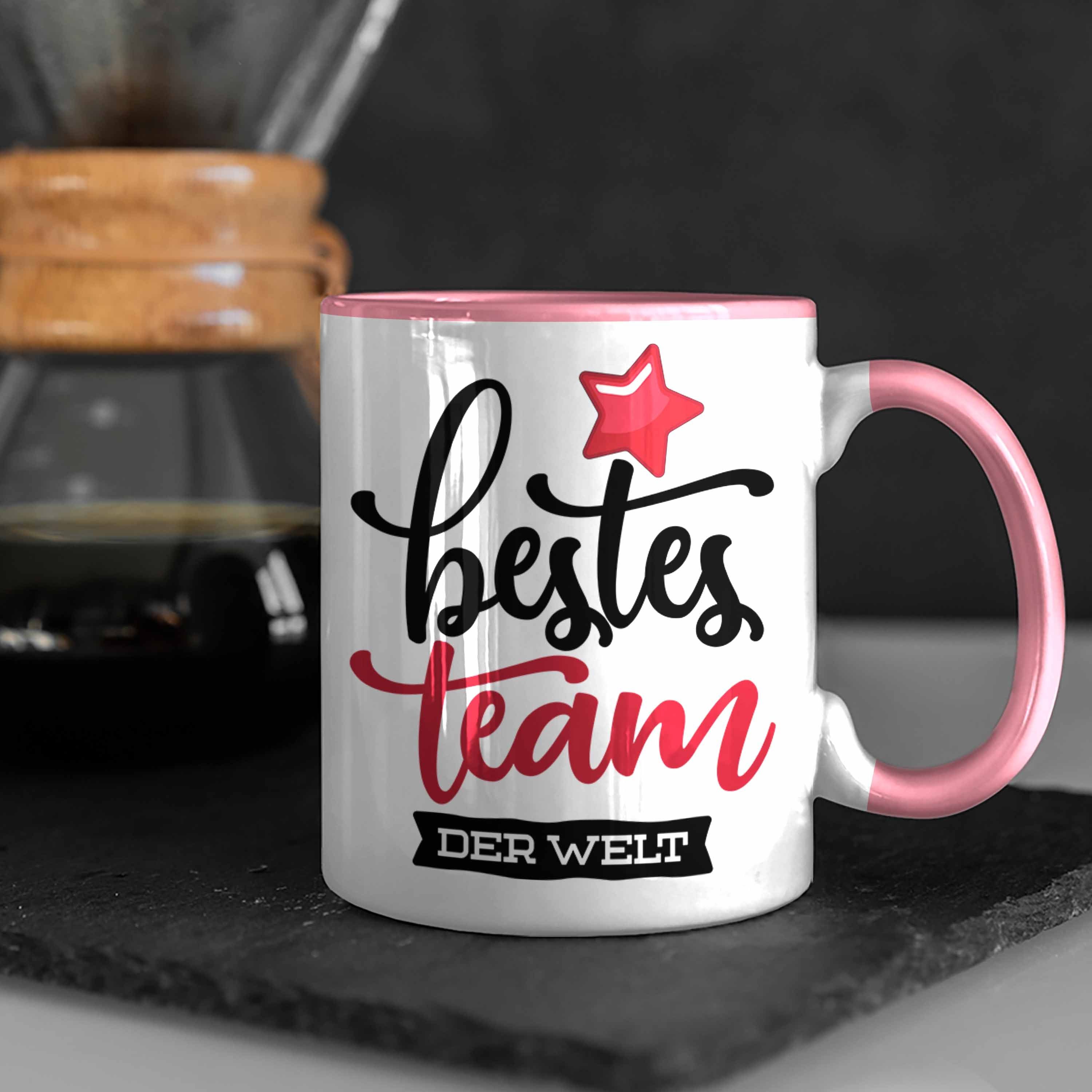 Welt beste für Team Trendation Team Tasse Geschenkidee Kaffeetassen der Rosa